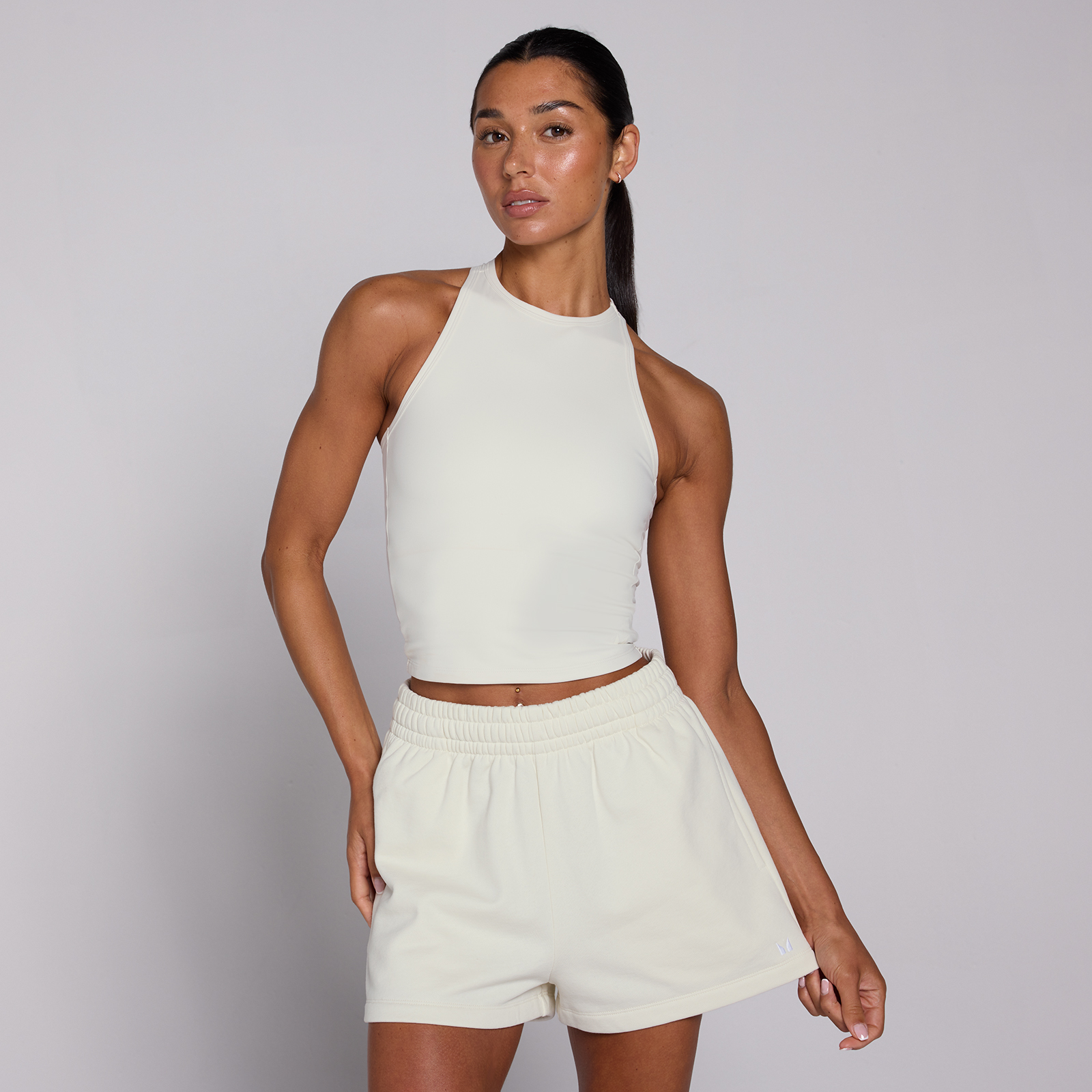 Canotta collo alto MP donna tempo - Nebbia - M