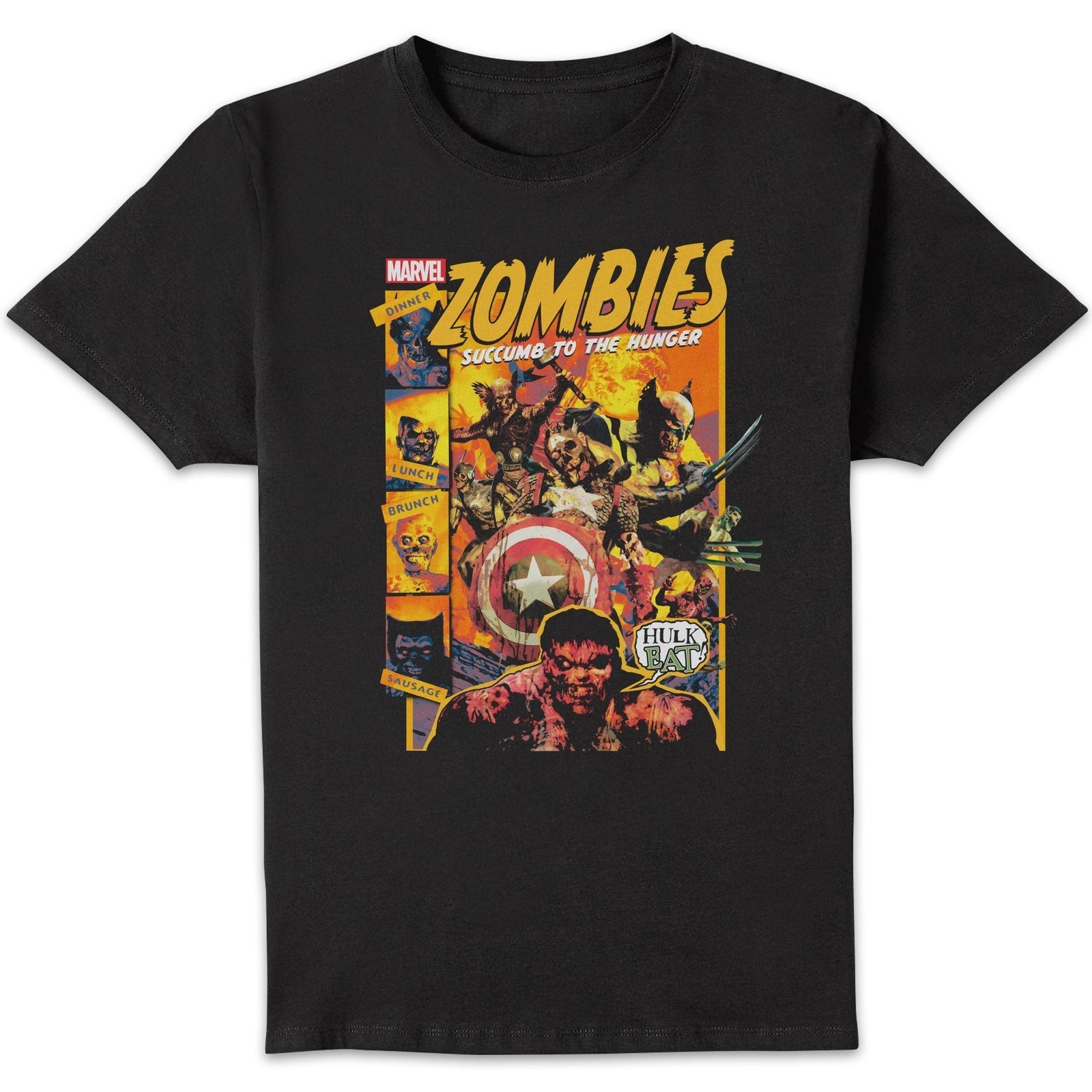 Marvel Zombies Succumb To The Hunger Unisexe T-shirt - Noir