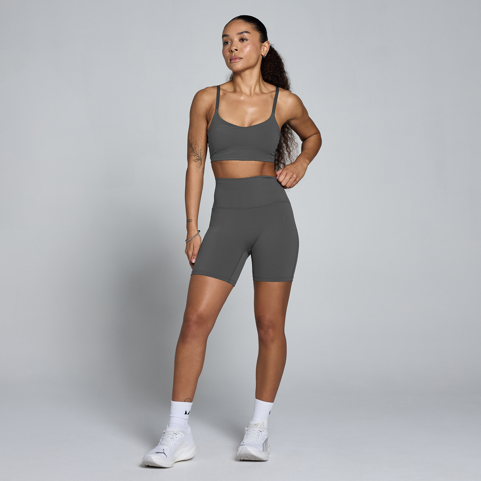 Thumbnail - MP Damen Tempo Sport-BH - Dunkelgrau - XL