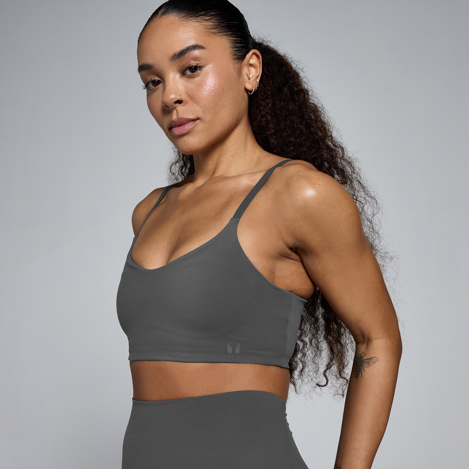 Thumbnail - MP Damen Tempo Sport-BH - Dunkelgrau - XL