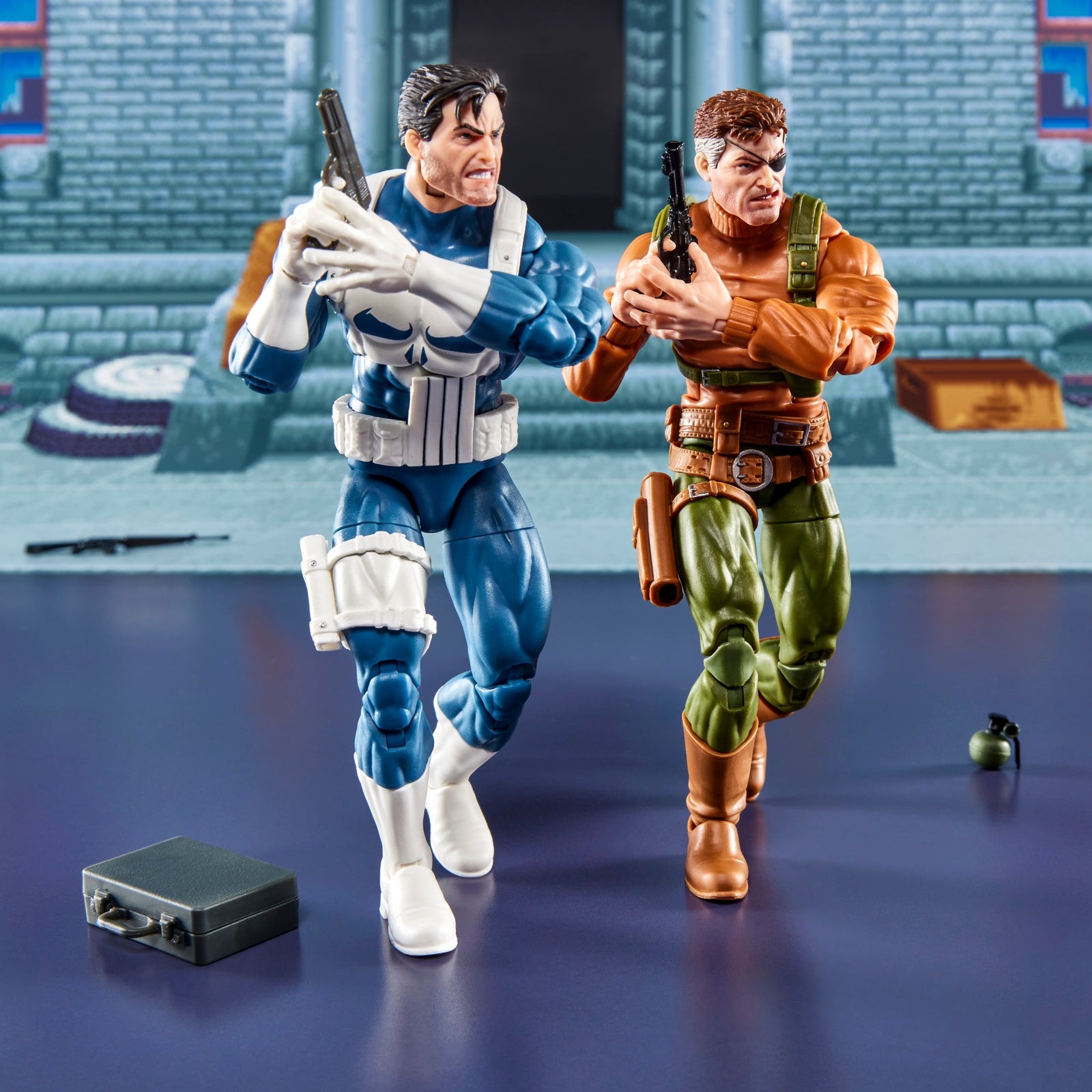 Hasbro Marvel Legends Series Gamerverse Punisher and Nick Fury 6-Inch Action Figures