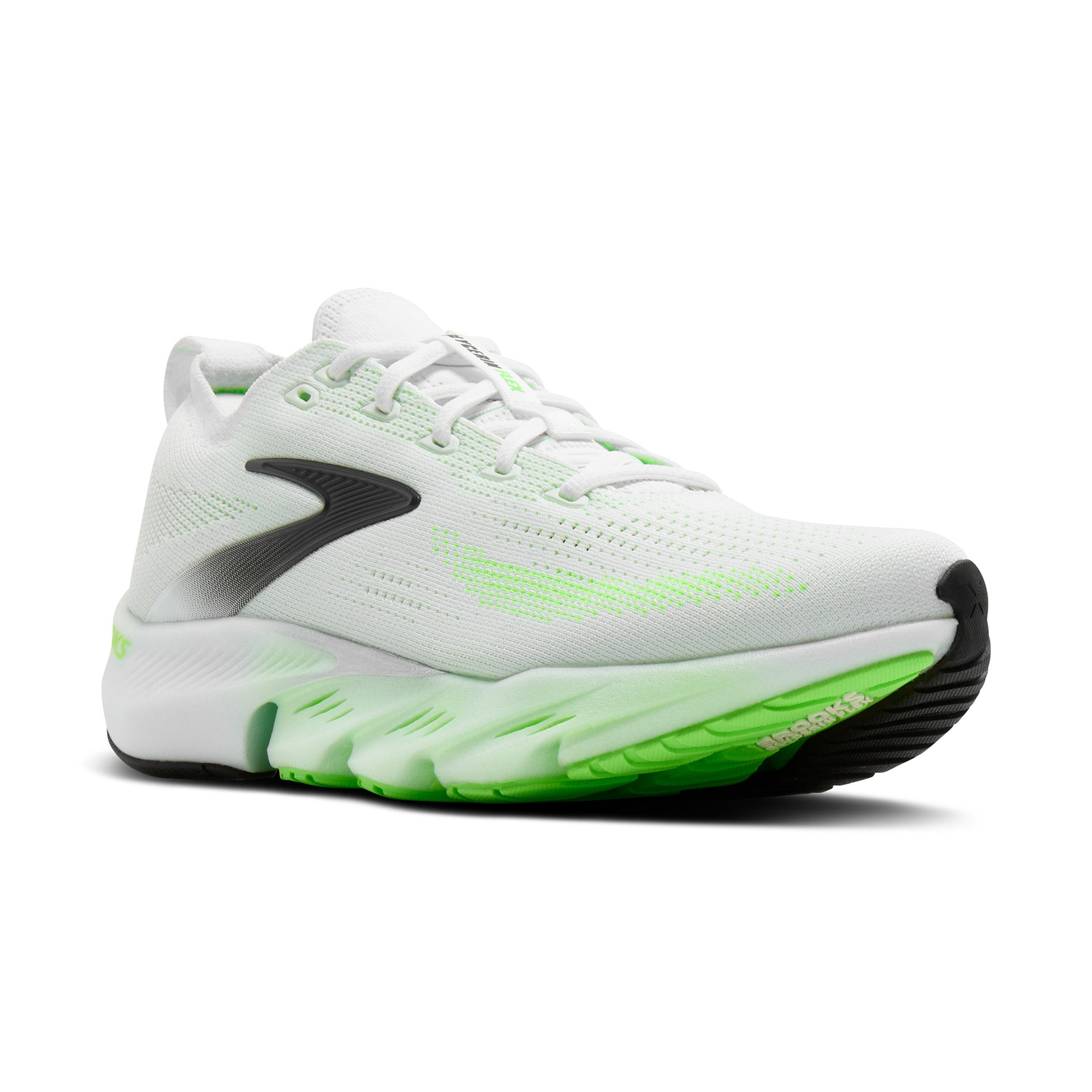 Myprotein UK Brooks Men's Glycerin Flex - White/Green Gecko/Phantom - 9