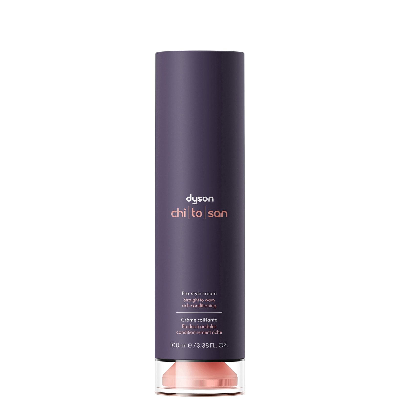 Dyson Chitosan™ Pre-style Cream Straight To Wavy Rich Conditioning 100ml In Purple