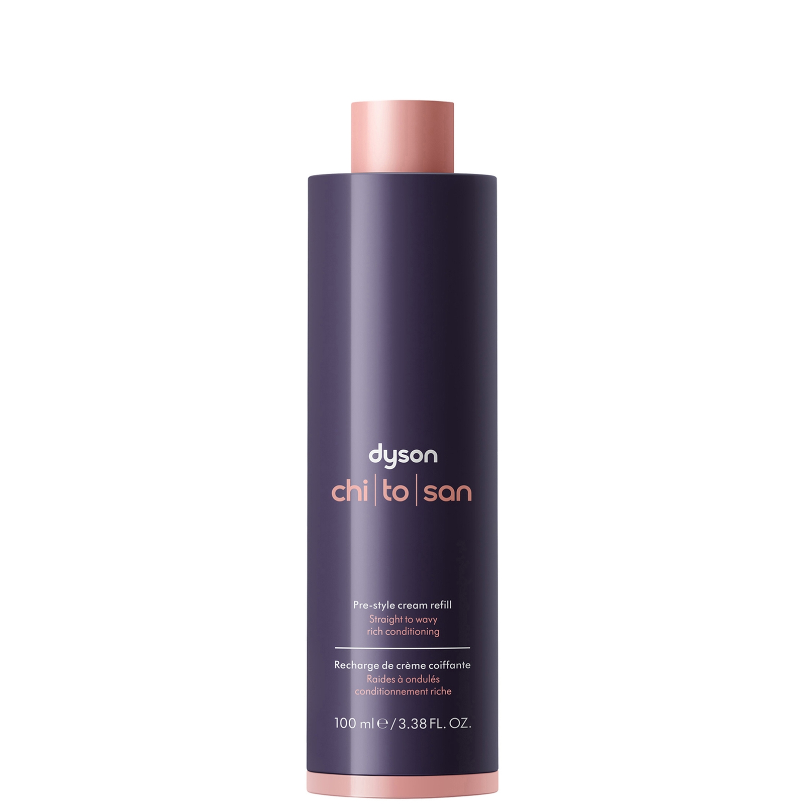 Dyson Chitosan™ Pre-style Cream Straight To Wavy Rich Conditioning Refill 100ml In Transparent