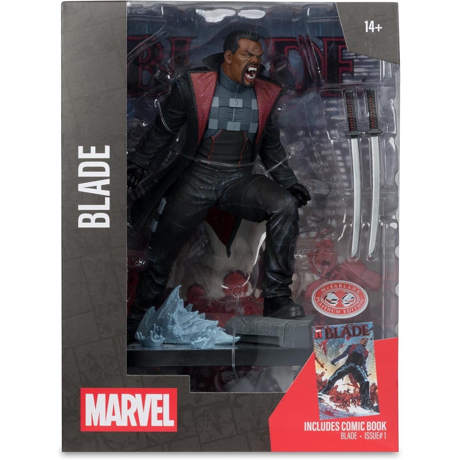 McFarlane Toys Marvel Collection 1, 6th Wave 7 Blade (Blade #1) Figure