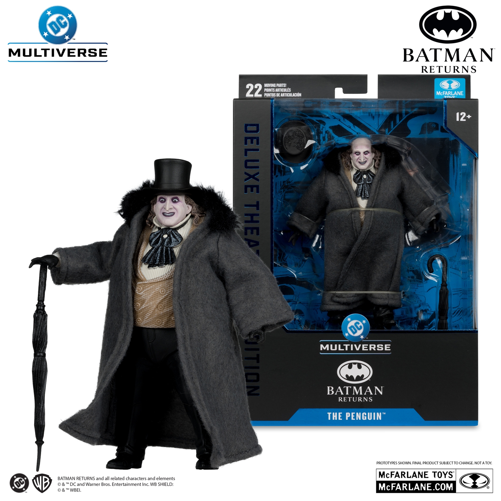 McFarlane Toys DC Theatrical Deluxe Wave 2 The Penguin (Batman Returns) 7  Action Figure