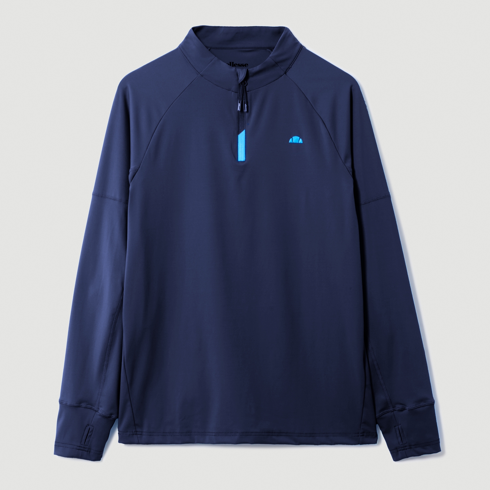 Image of Men's Musica 1/4 Zip Long Sleeve Tee Navy