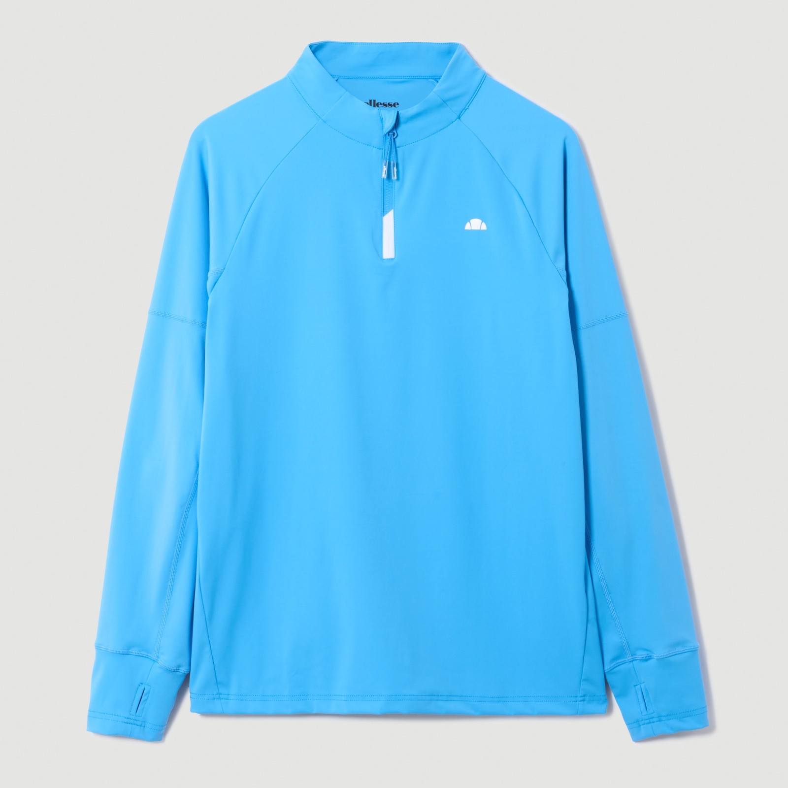Image of Men's Musica 1/4 Zip Long Sleeve Tee Blue