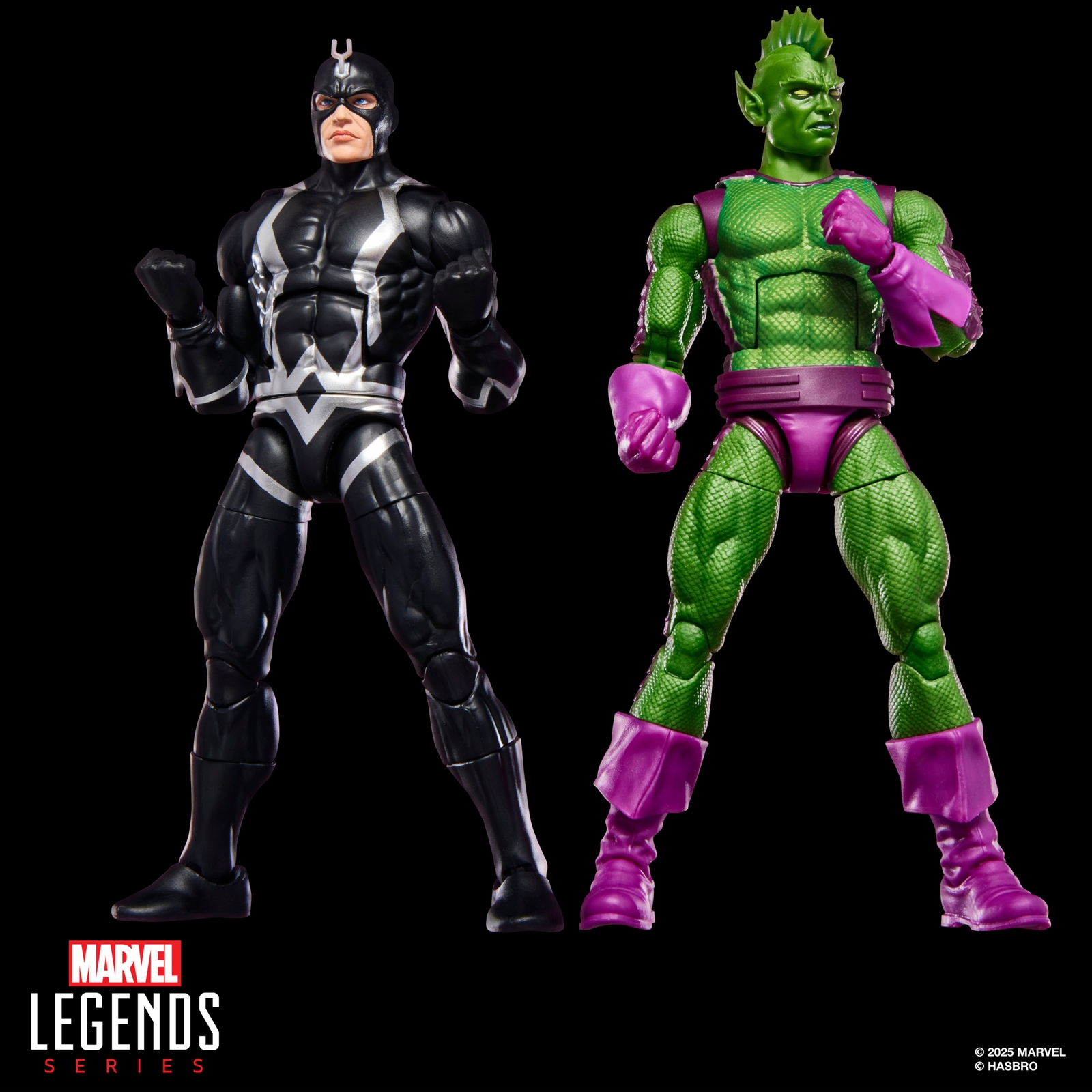 Hasbro Marvel Legends Series Inhumans Black Bolt & Marvel’s Triton, Two 6  Action Figures