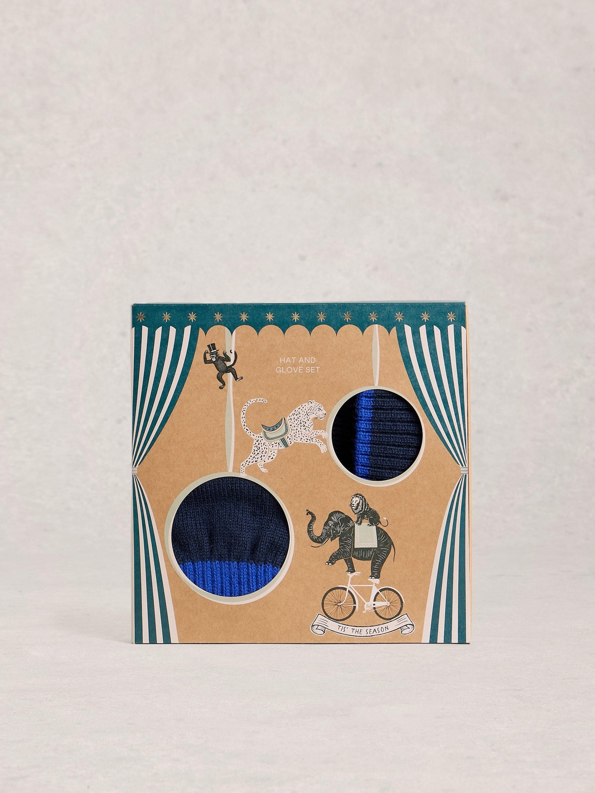 Herrenmütze und Handschuhe im Geschenkset - Einheitsgröße