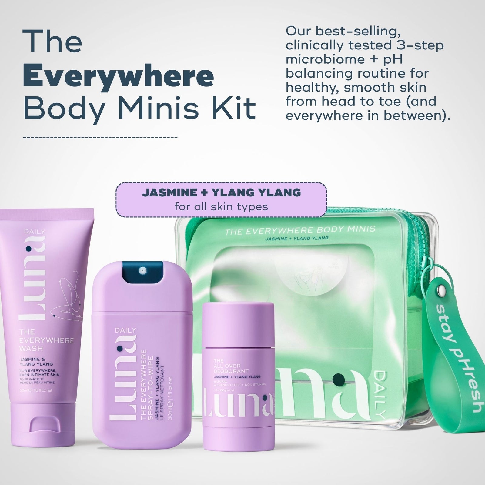 Luna Daily The Everywhere Body Minis Starter Set Jasmine & Ylang Ylang 150ml 2