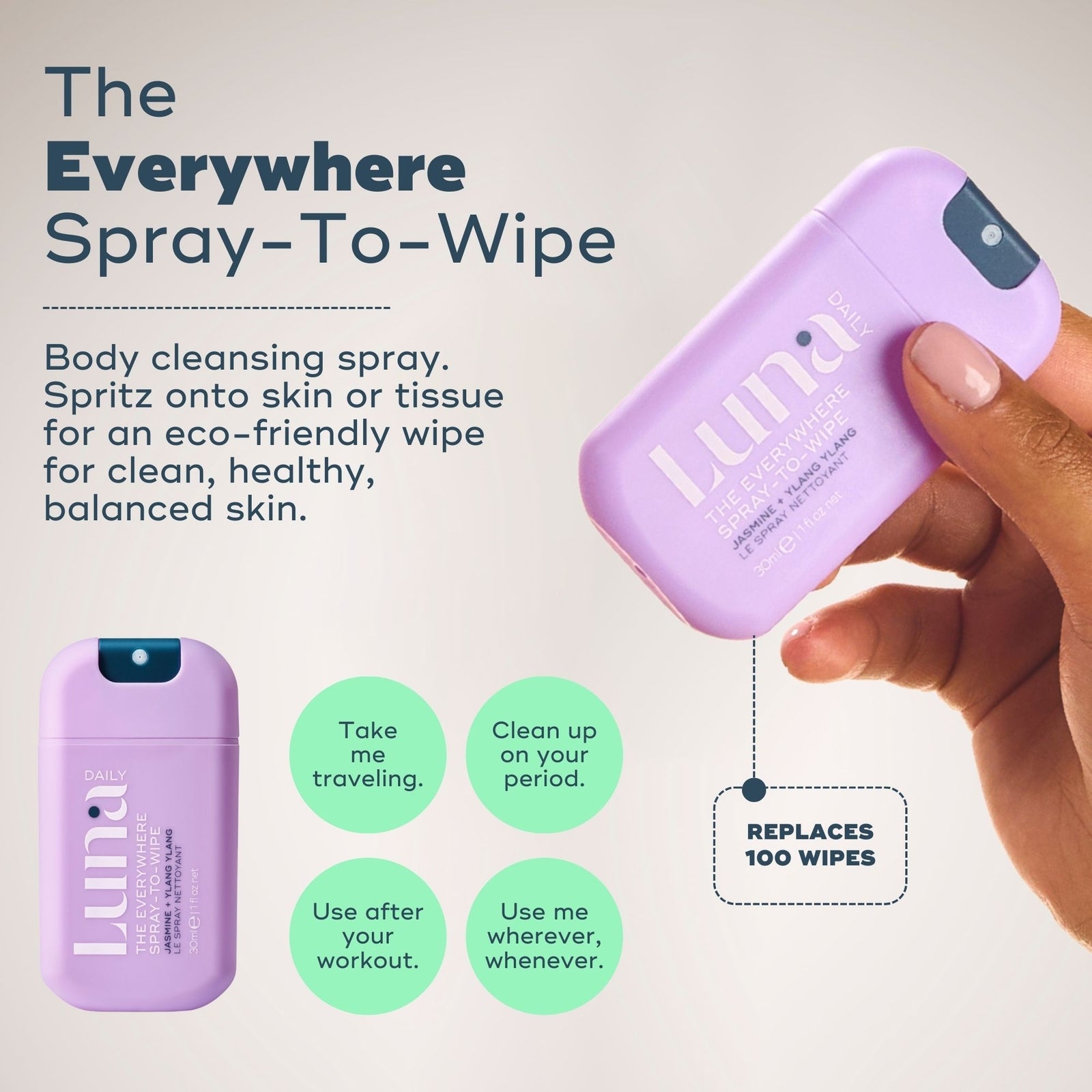 Luna Daily The Everywhere Body Minis Starter Set Jasmine & Ylang Ylang 150ml 4