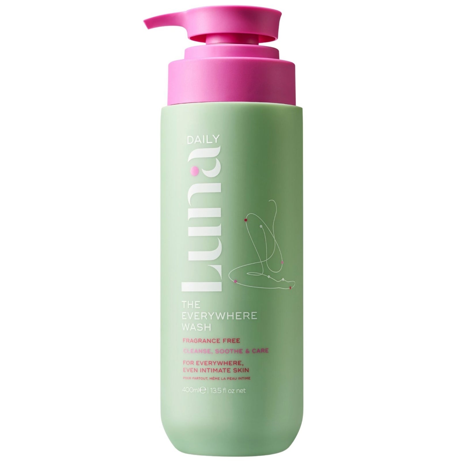 Luna Daily The Everywhere Wash Fragrance Free 400ml