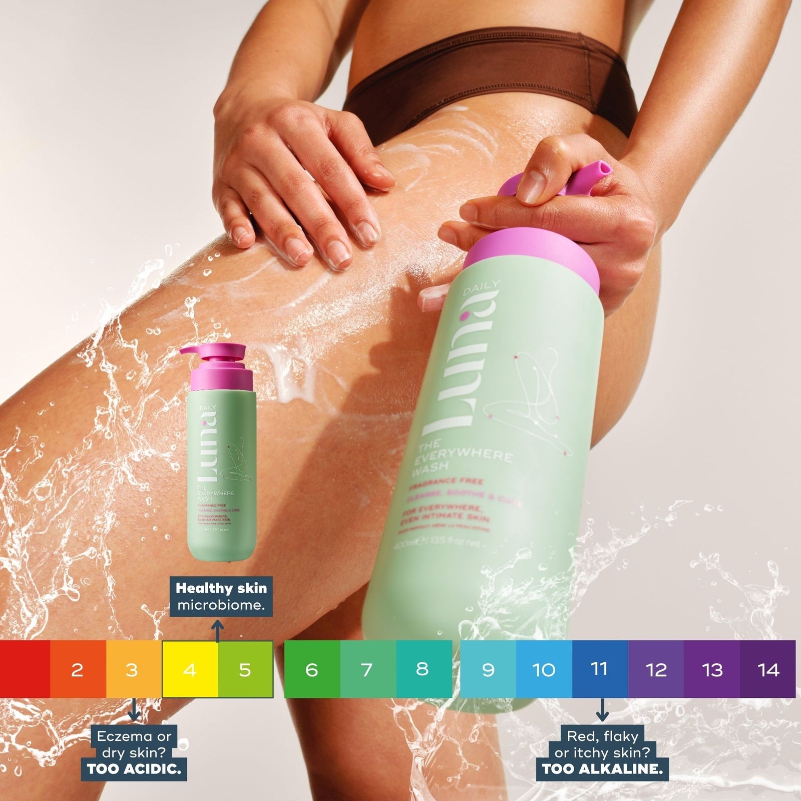 Luna Daily The Everywhere Wash Fragrance Free 400ml 4