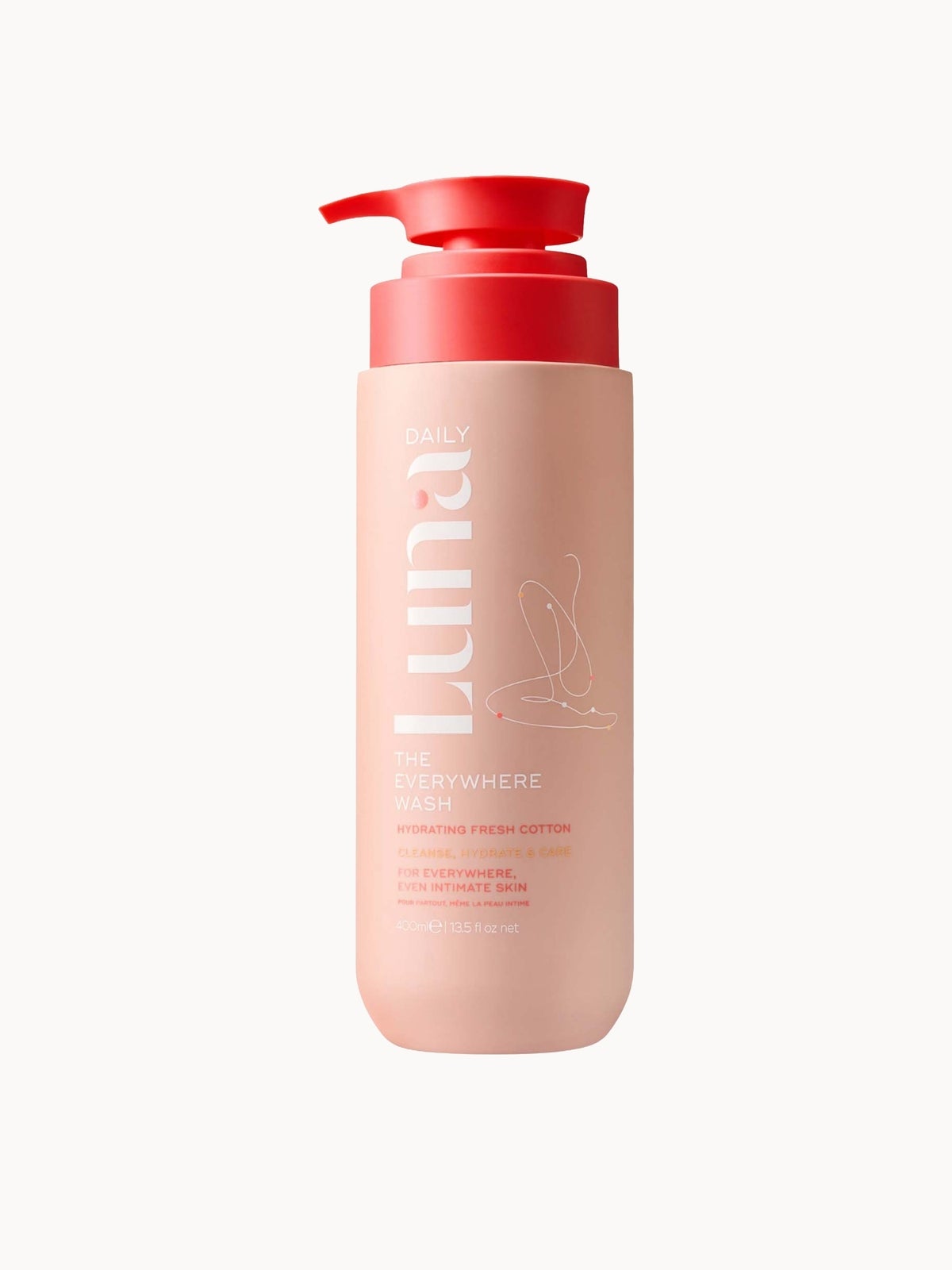 Luna Daily The Everywhere Wash Hydrating Fresh Cotton 400ml