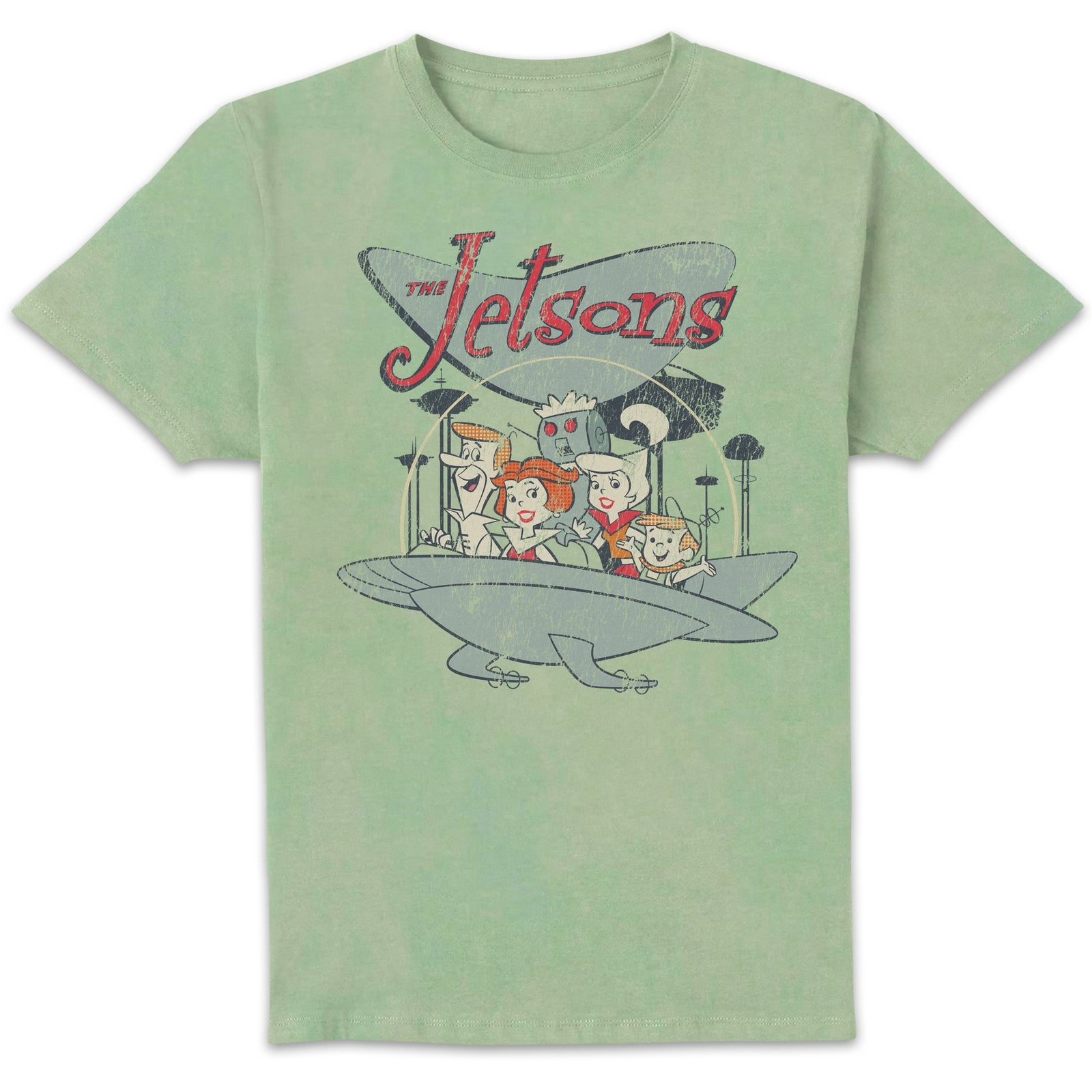 Jetsons Unisexe T-shirt - Vert Menthe Délavé