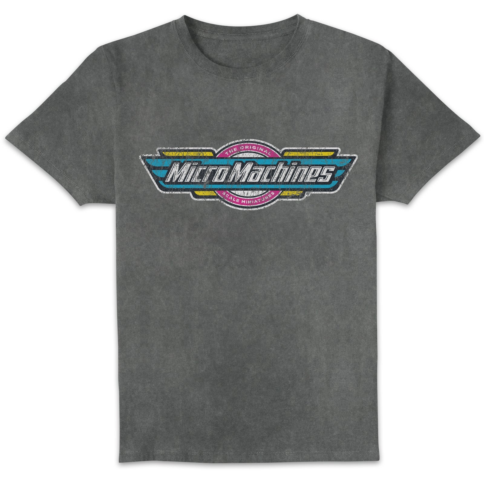 Micro Machines Vintage Logo Unisexe T-shirt - Noir Délavé