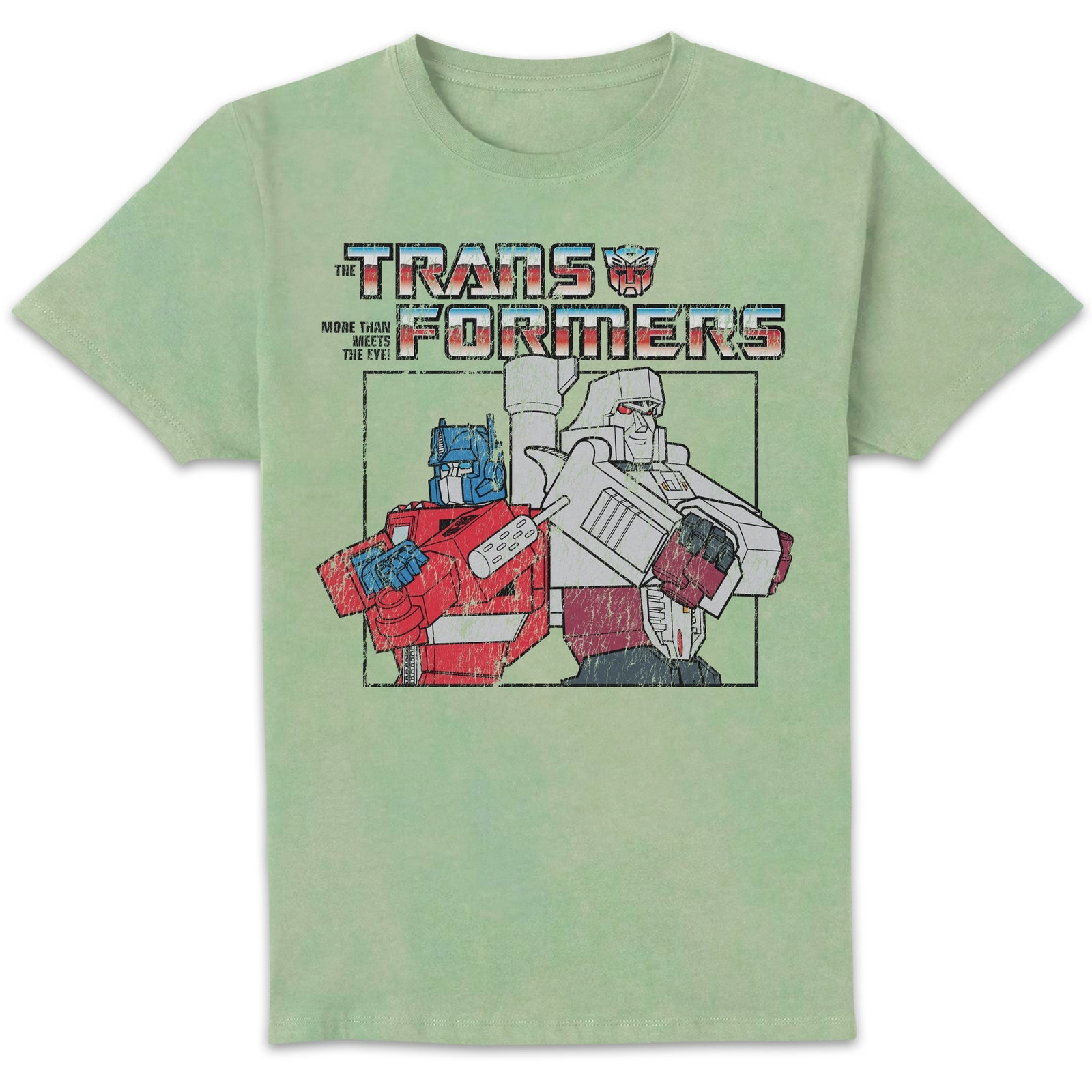 Transformers Team Up Unisexe T-shirt - Vert Menthe Délavé