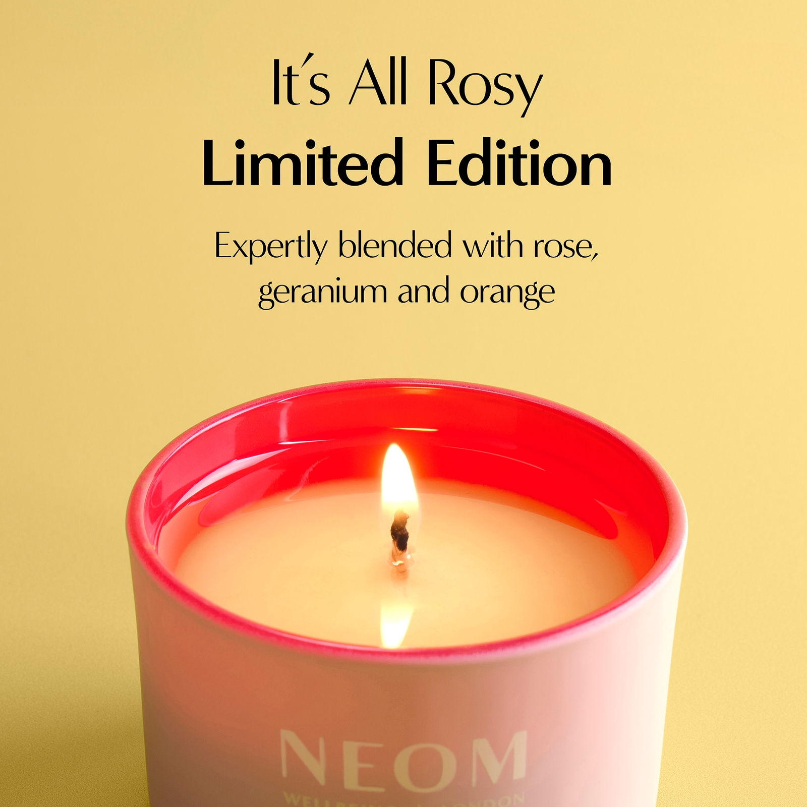 Thumbnail - NEOM It’s All Rosy Travel Candle 75gne
