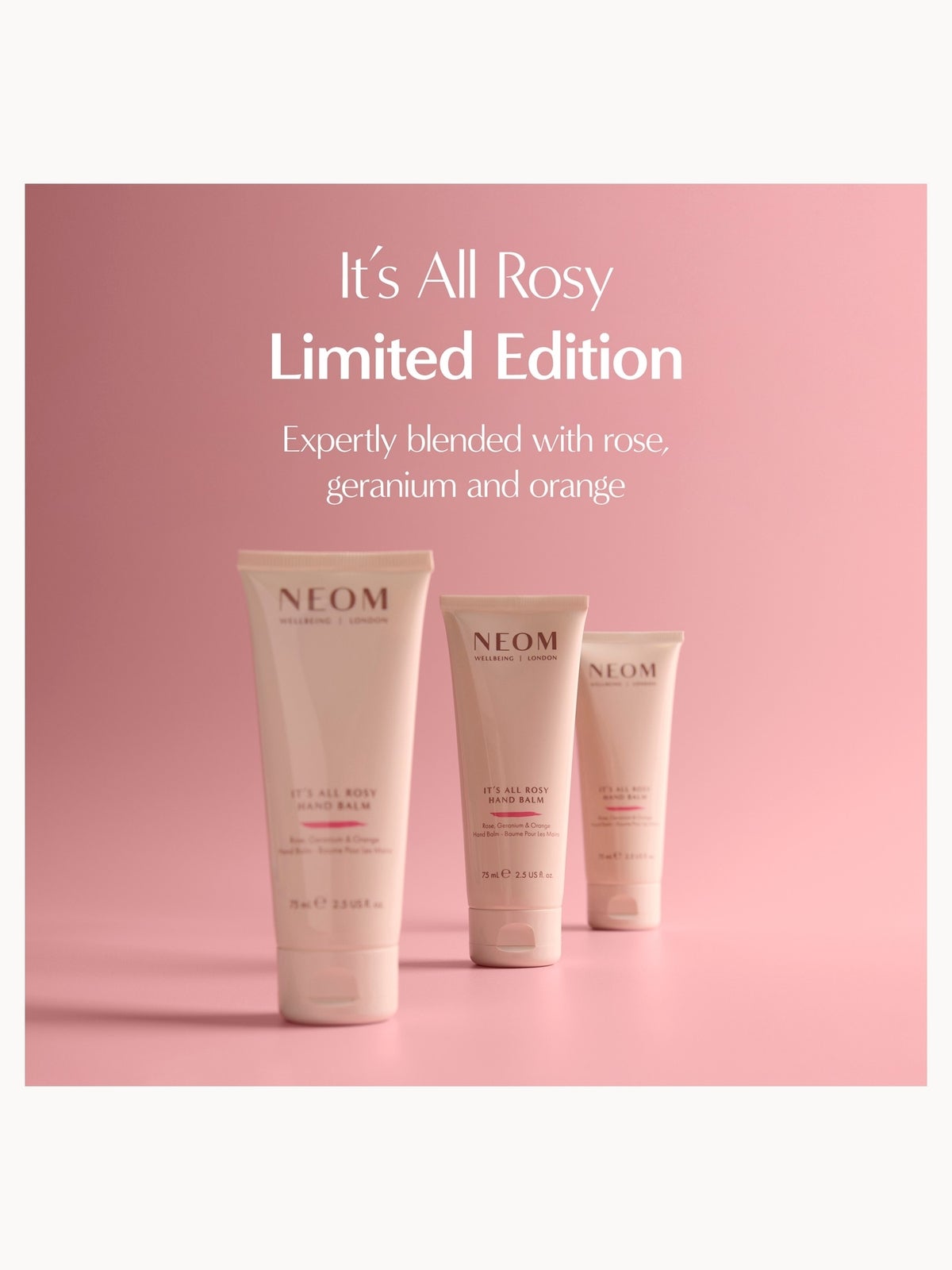 NEOM It’s All Rosy Hand Balm 75ml 4