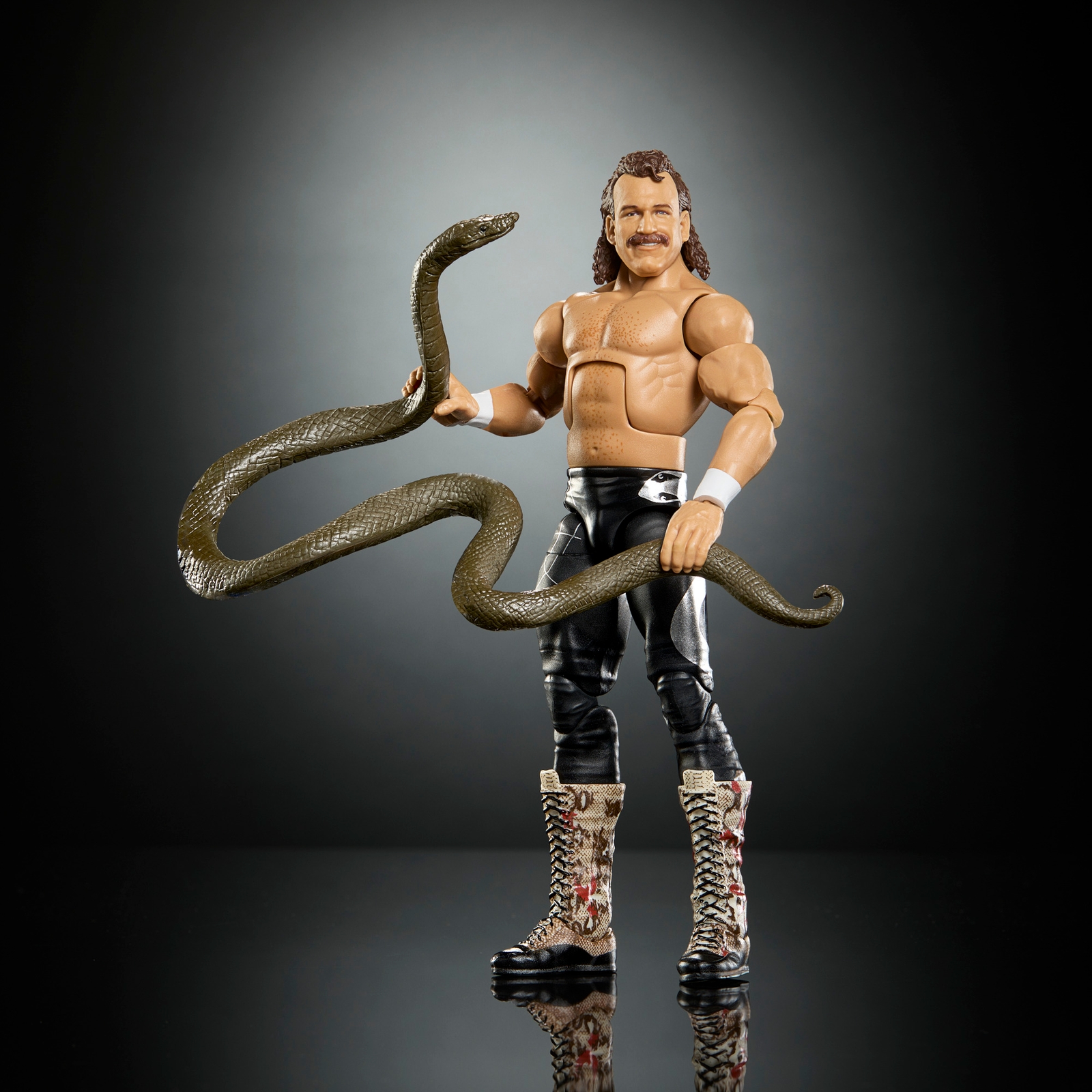 Image of WWE 6 Elite PLE WrestleMania Figure: Jake The Snake Roberts Action Figure