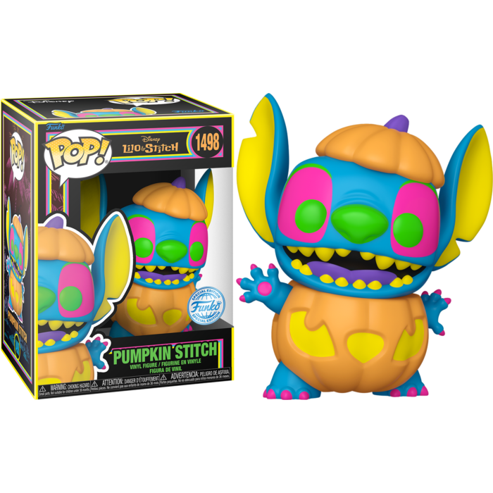 Image of Disney Halloween Pumpkin Stitch Funko POP Vinyl