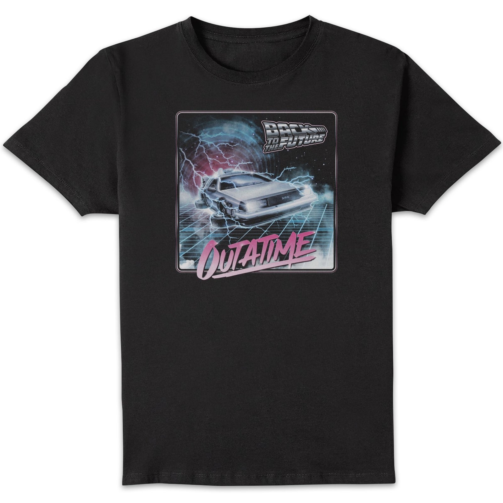 Back To The Future Outatime Synth Unisex T-Shirt - Black - XXL