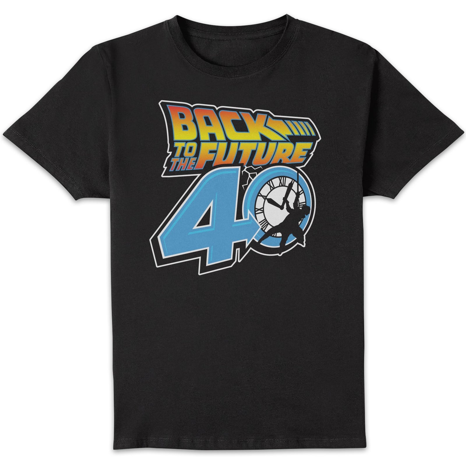 Back To The Future 40th Anniversary Unisex T-Shirt - Black - 3XL