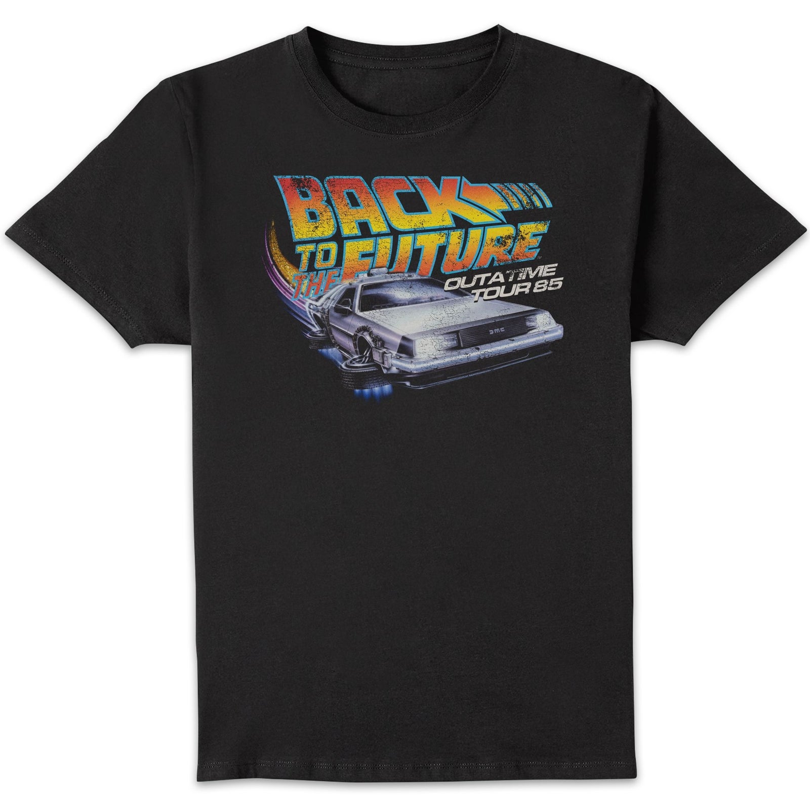 Back To The Future Outatime Tour 85 Unisexe T-shirt - Noir