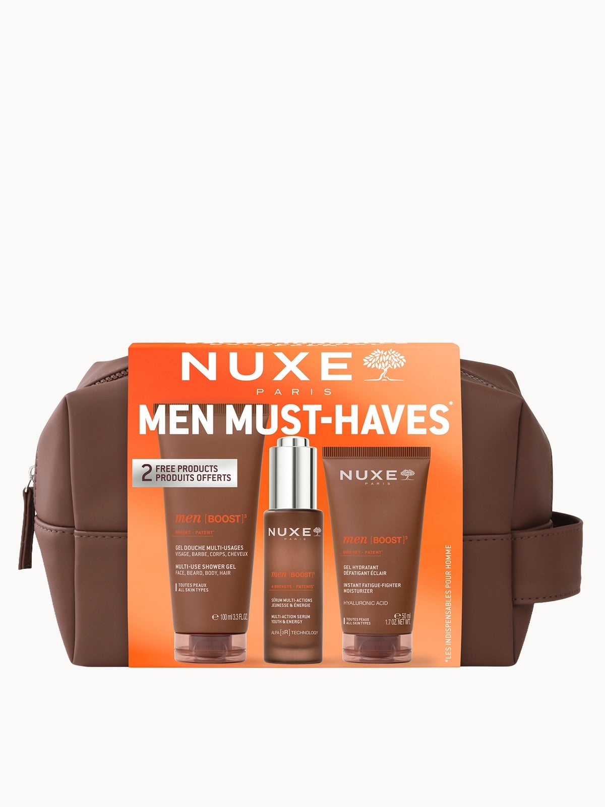 NUXE MEN [BOOST]3 Must-Have Trio 180ml