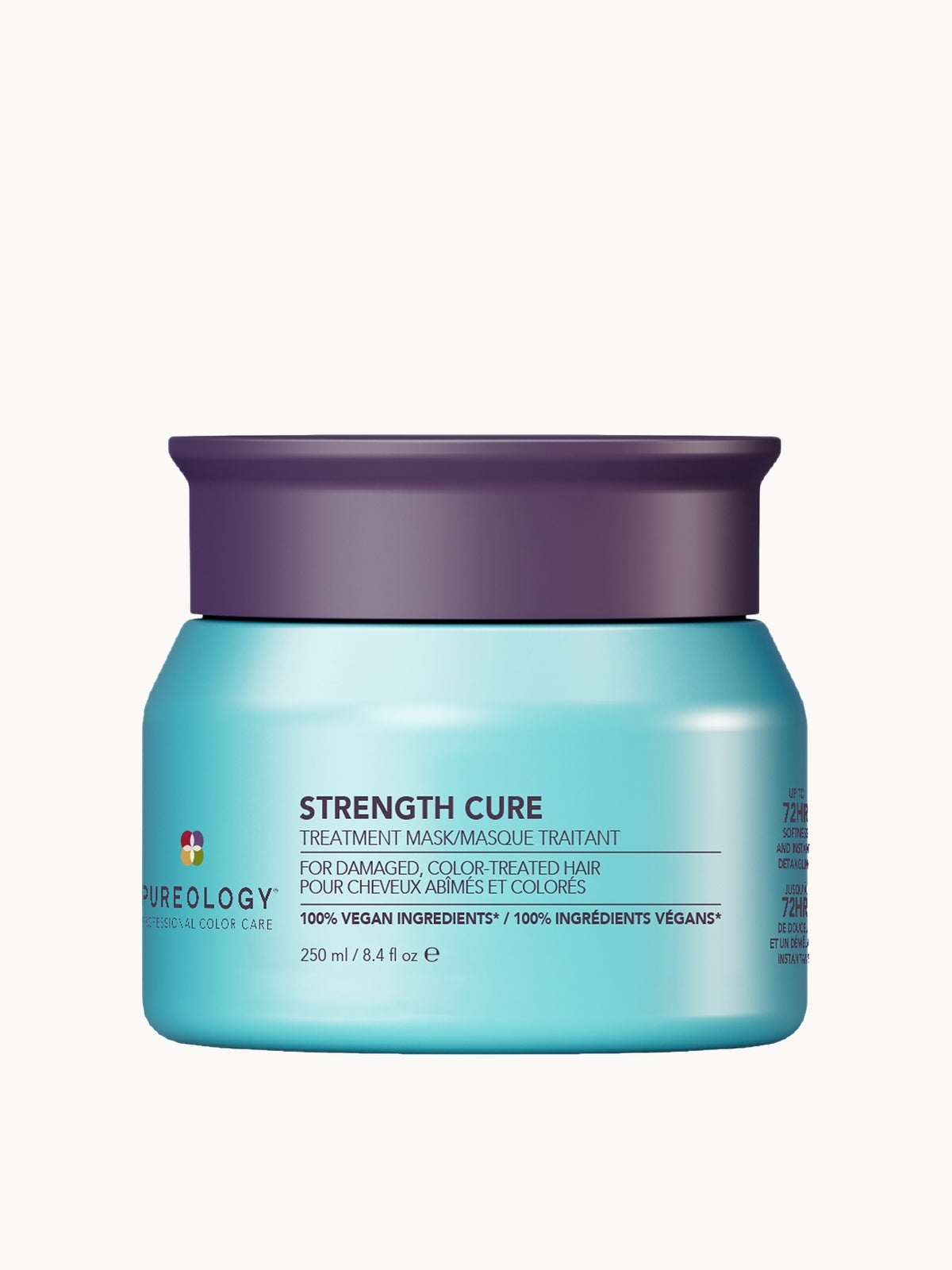 Photos - Hair Product Pureology Strength Cure Hair Treatment Mask - Intense Repair Hair Mask for Damaged or Color-Treated Hair 250ml P2734401