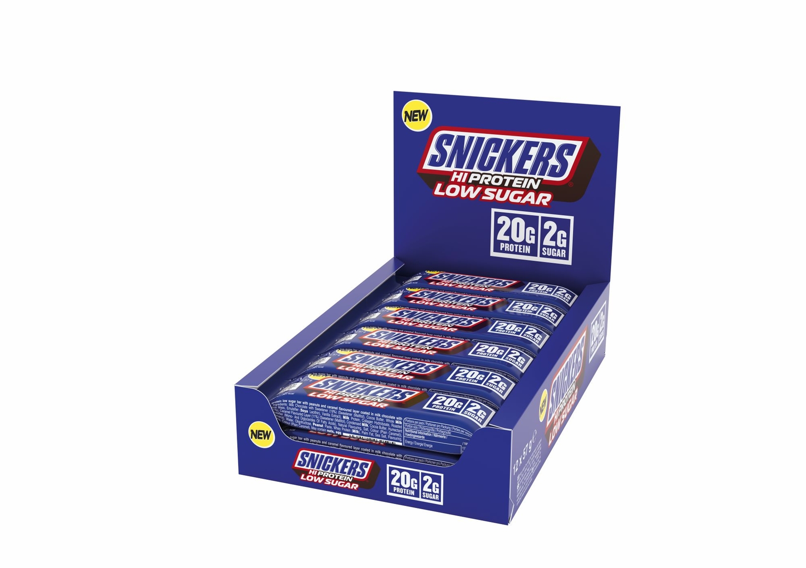 Myprotein UK Snickers® SNICKERS® HiProtein Low Sugar Bars | 12 x 57g