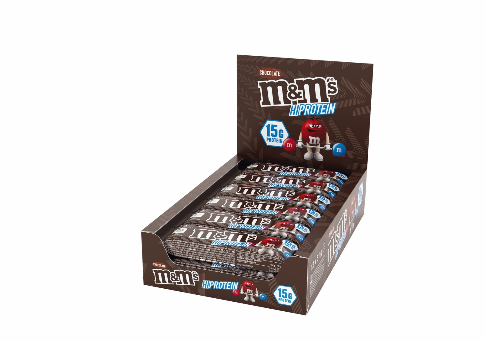 Myprotein UK M&Ms® M&M'S Chocolate HiProtein Bar | 12 x 51g