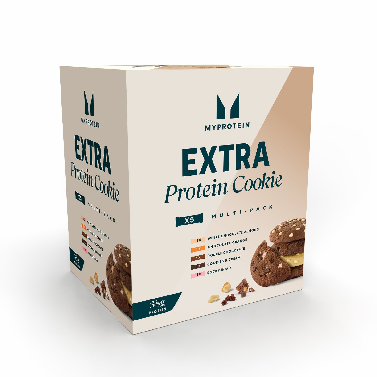 Extra Protein Cookie Variety Box - 5cookies - Chocolate, Variety