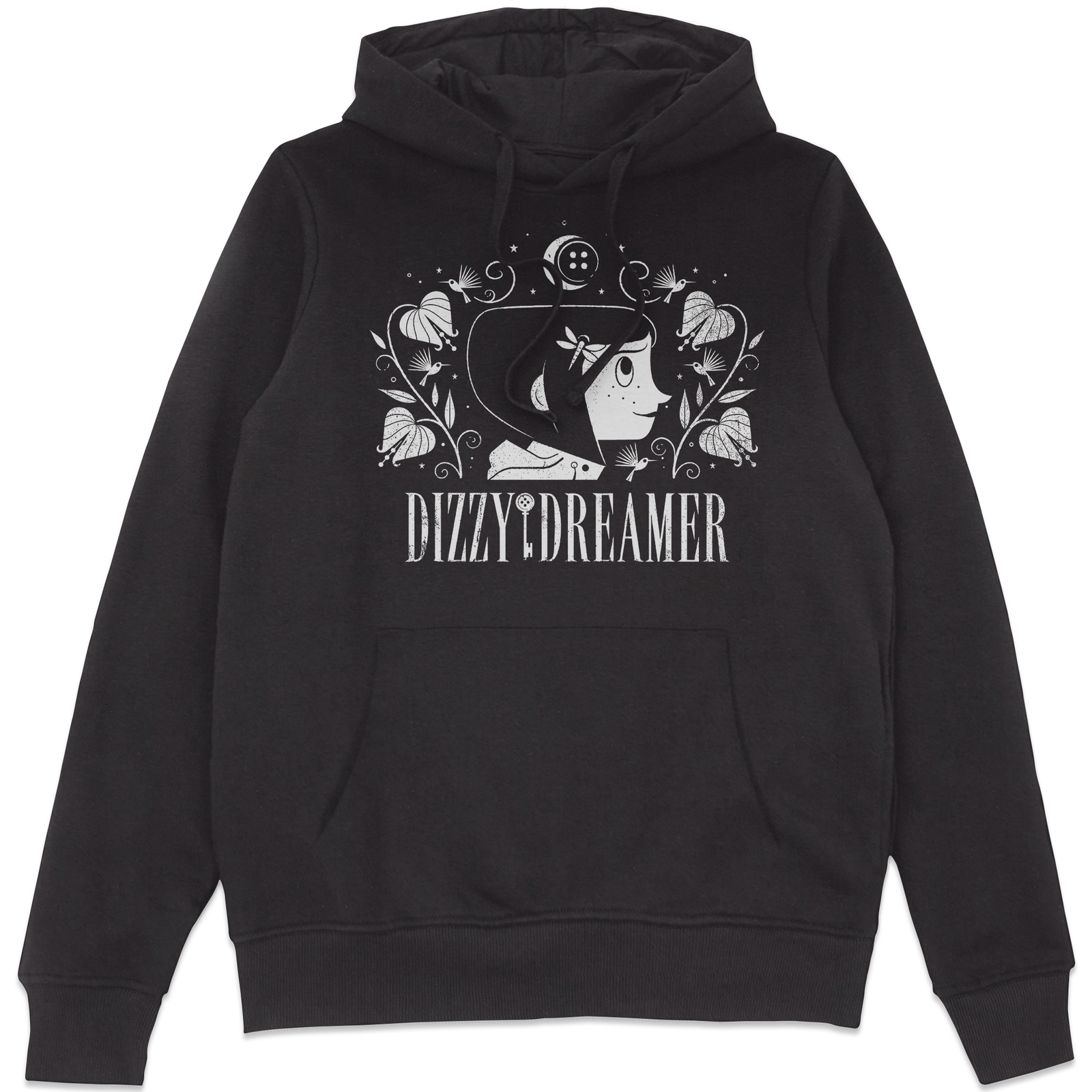 Coraline Dizzy Dreamer Hoodie - Black - S