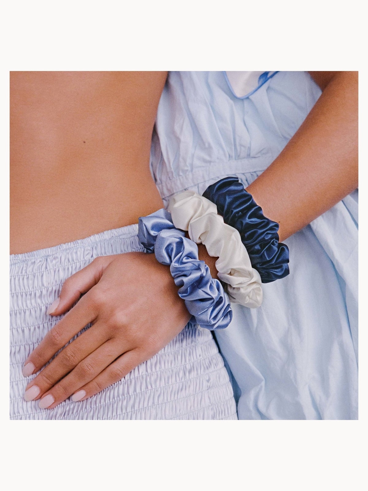 slip pure silk large scrunchies - skye 3