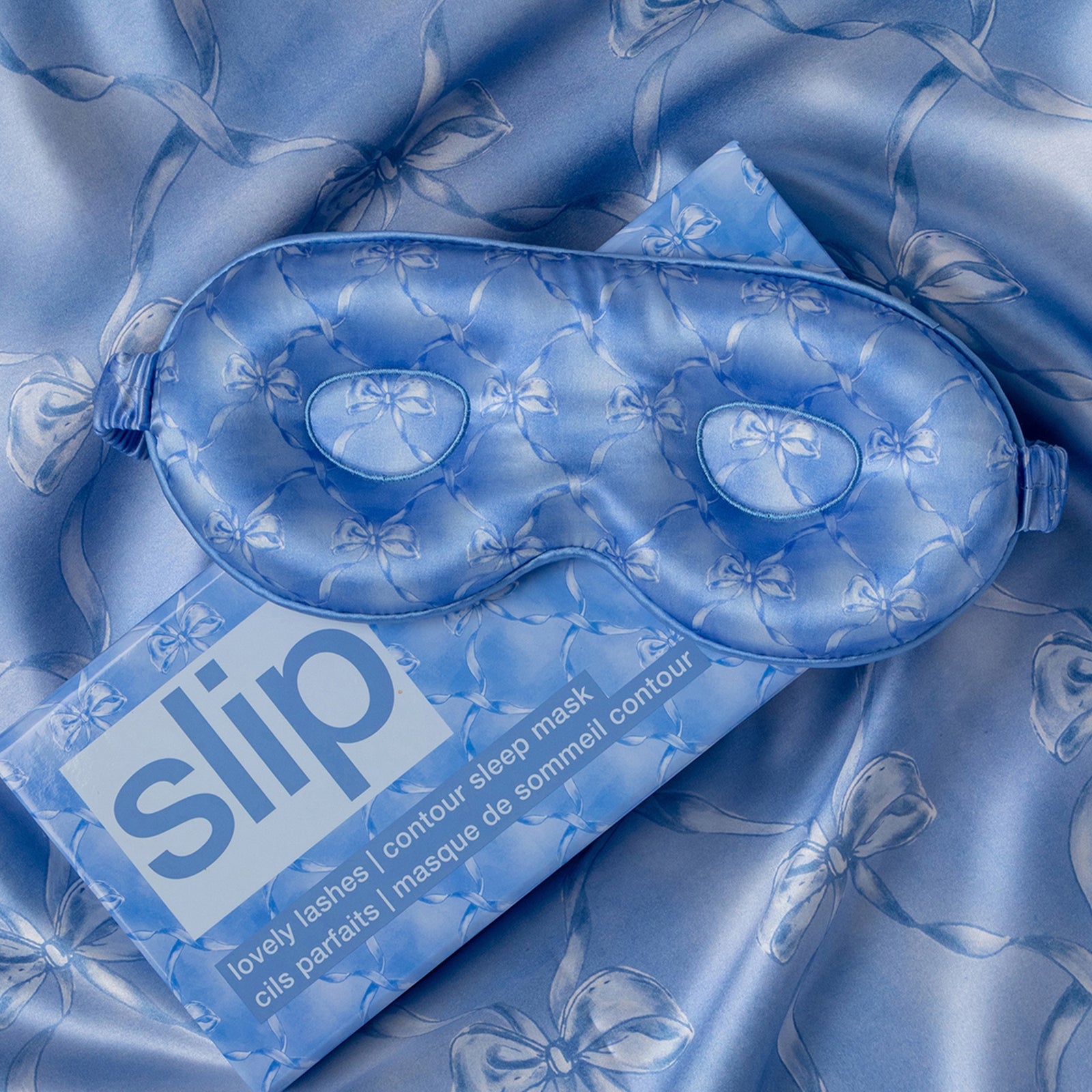 slip pure silk contour sleep mask - bluebelle 4
