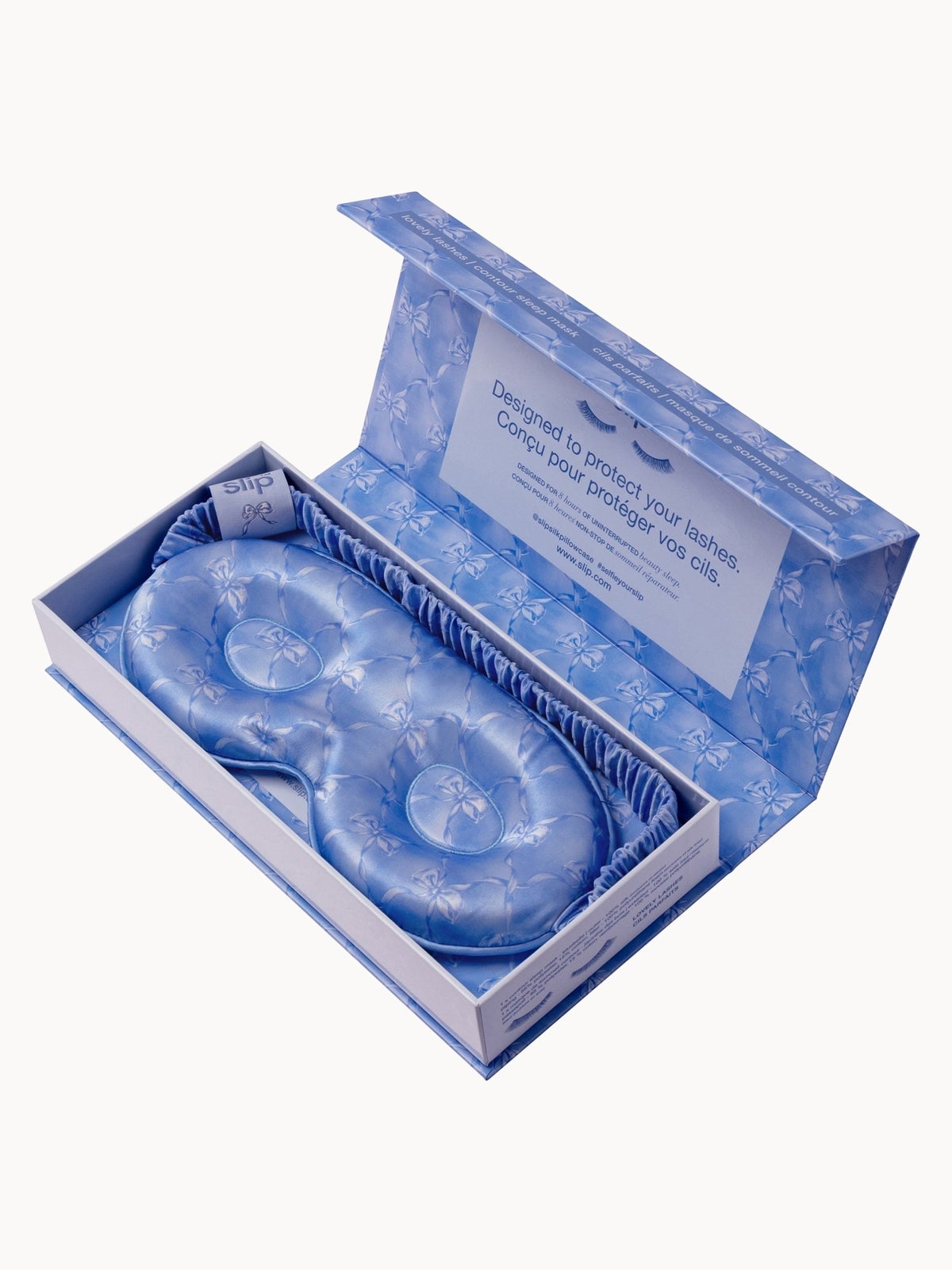 slip pure silk contour sleep mask - bluebelle 4