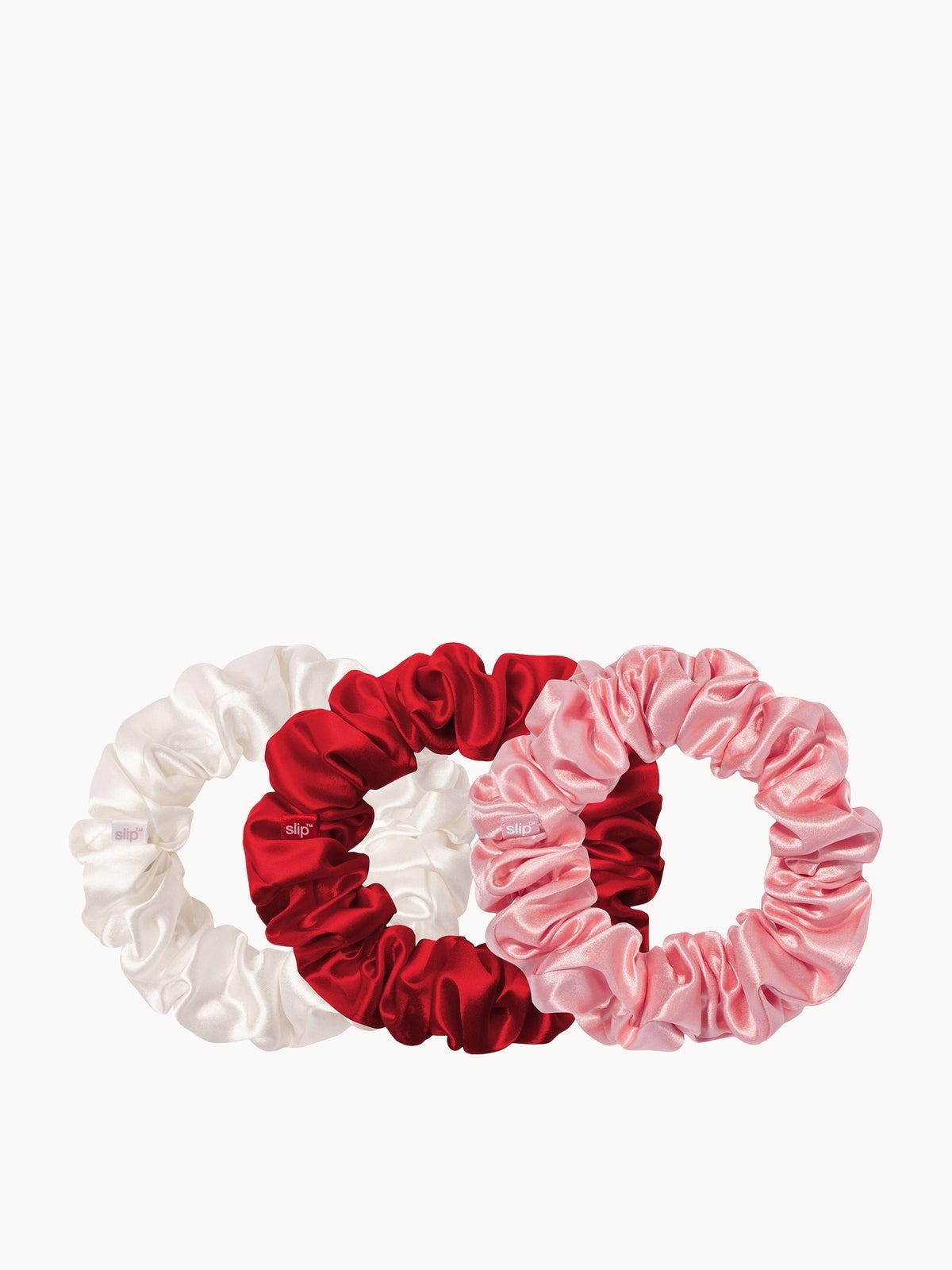 slip pure silk large scrunchies - rosy 2