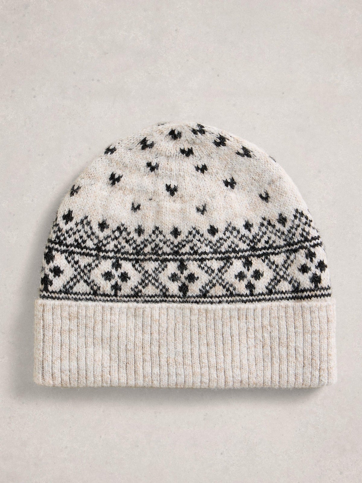 Strickmütze Fairisle Heart - Einheitsgröße