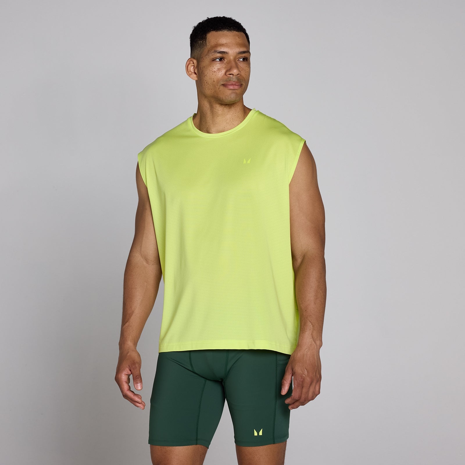 MyProtein - Men's - Hybrid Oversized Mesh Tank - Green - M