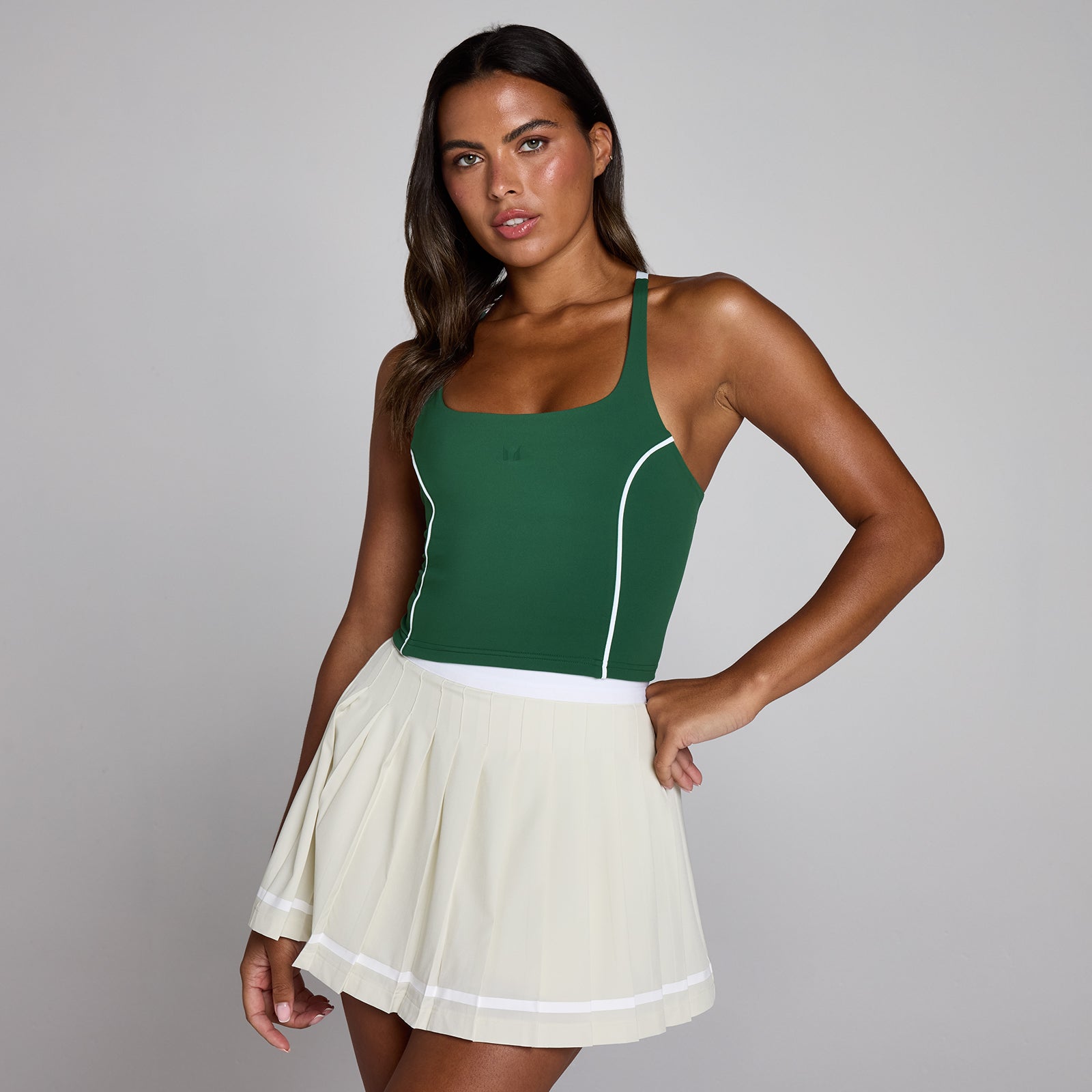 MyProtein - Women's - Tempo Contrast Strappy Racerback Vest - XL - Green