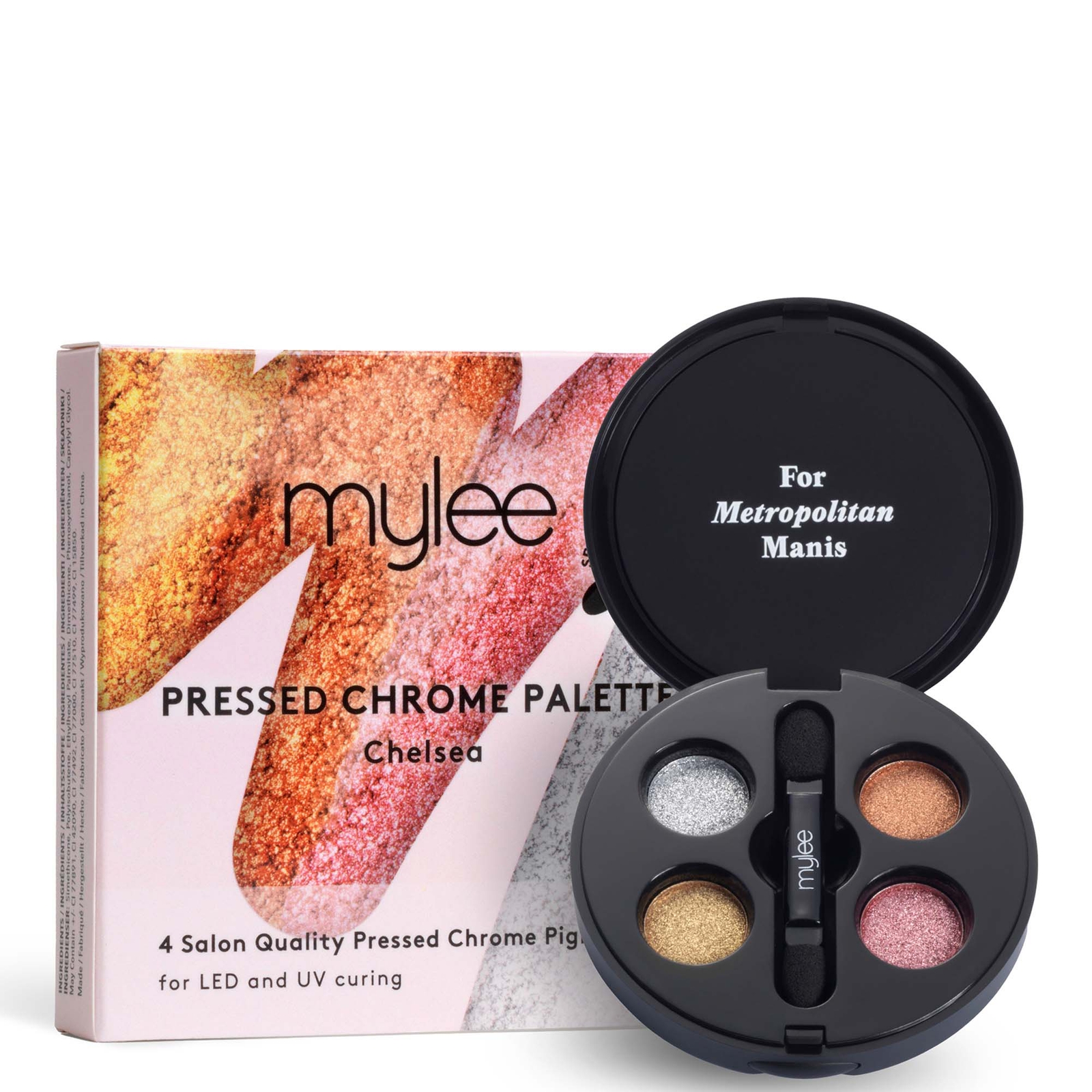 Mylee Pressed Chrome Pigment Palette - Chelsea