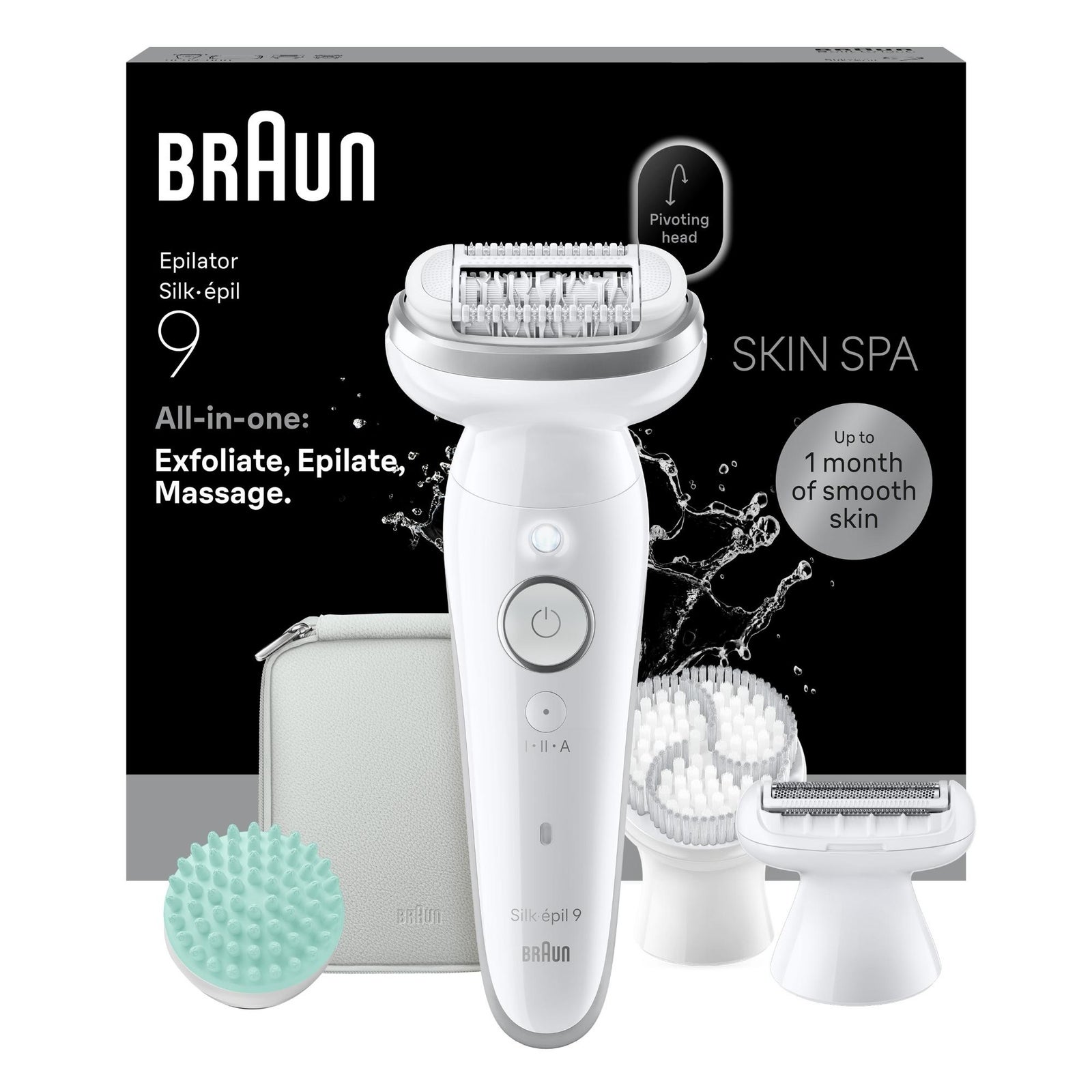 Women's White Braun Silk-Épil Series 9 9-080 Epilator For Gentle Hair Removal