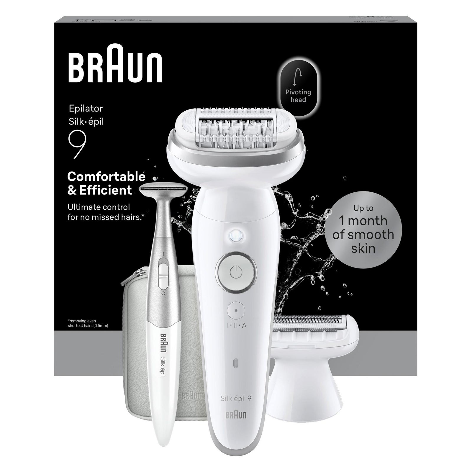 Women's White Braun Silk-Épil Series 9 9-241 Epilator For Lasting Smoothness