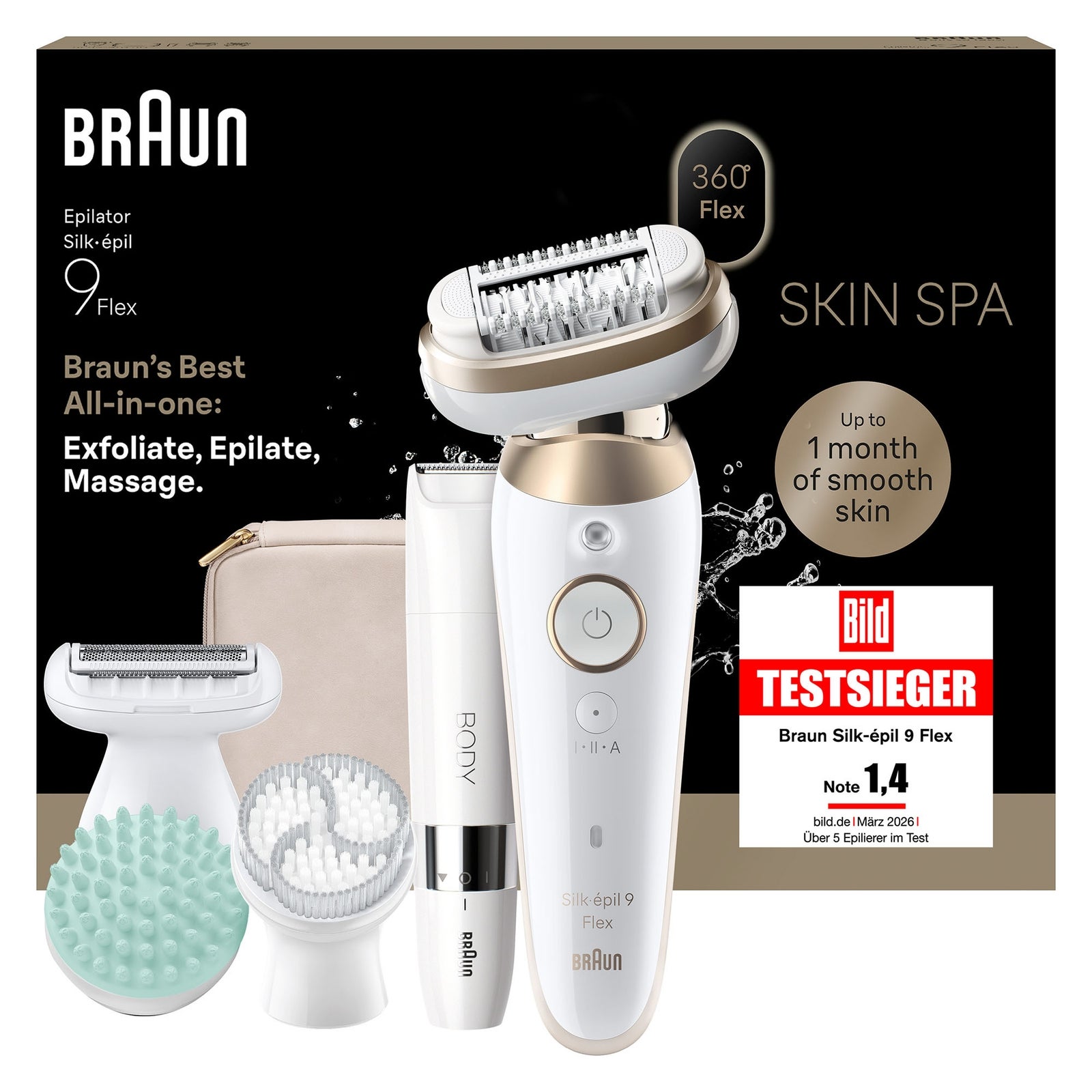 Braun Silk-Épil Series 9 Flex 9-481 3D Epilierer Zur Haarentfernung