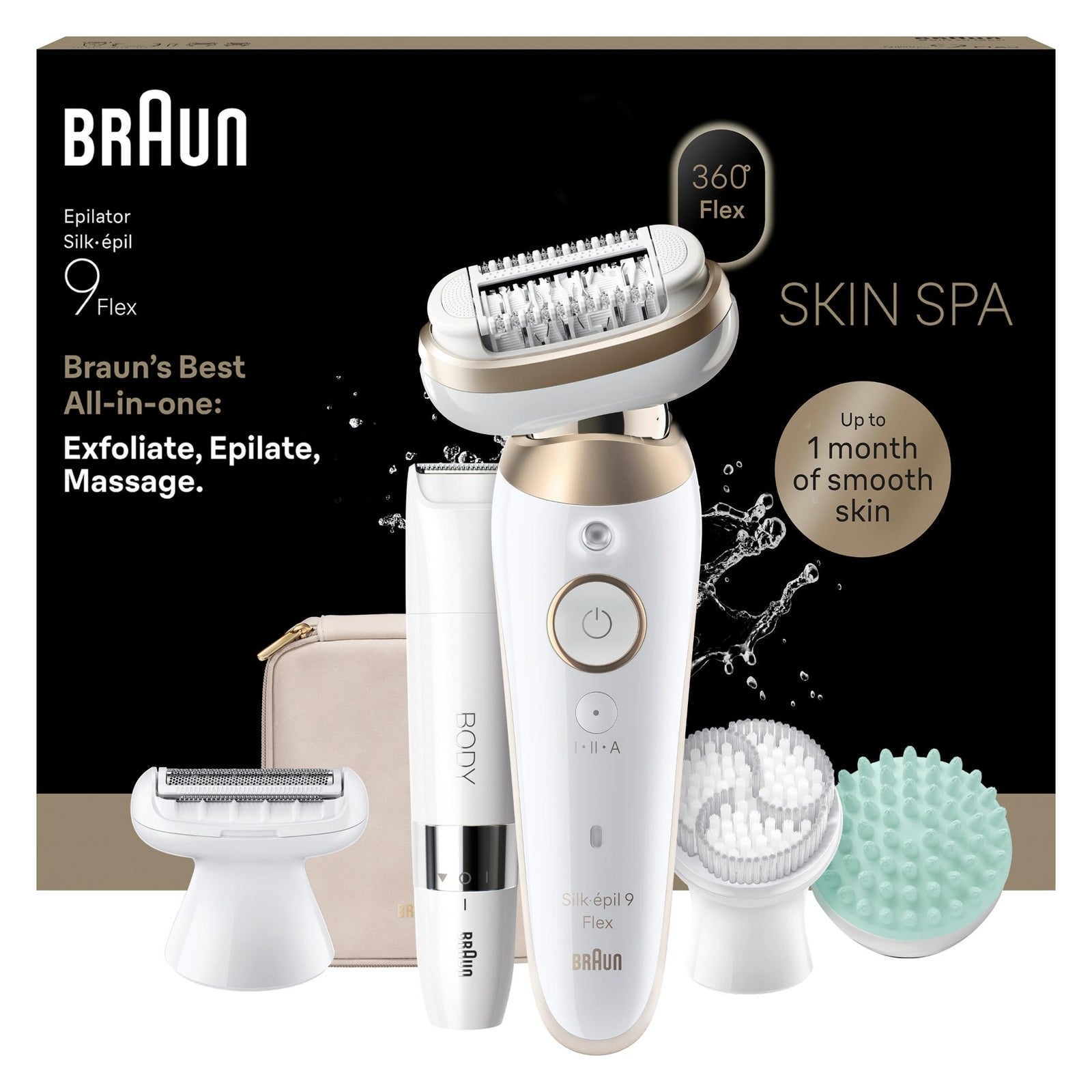 Women's Gold Braun Silk-Épil Series 9 Flex 9-481 3D Epilator For
