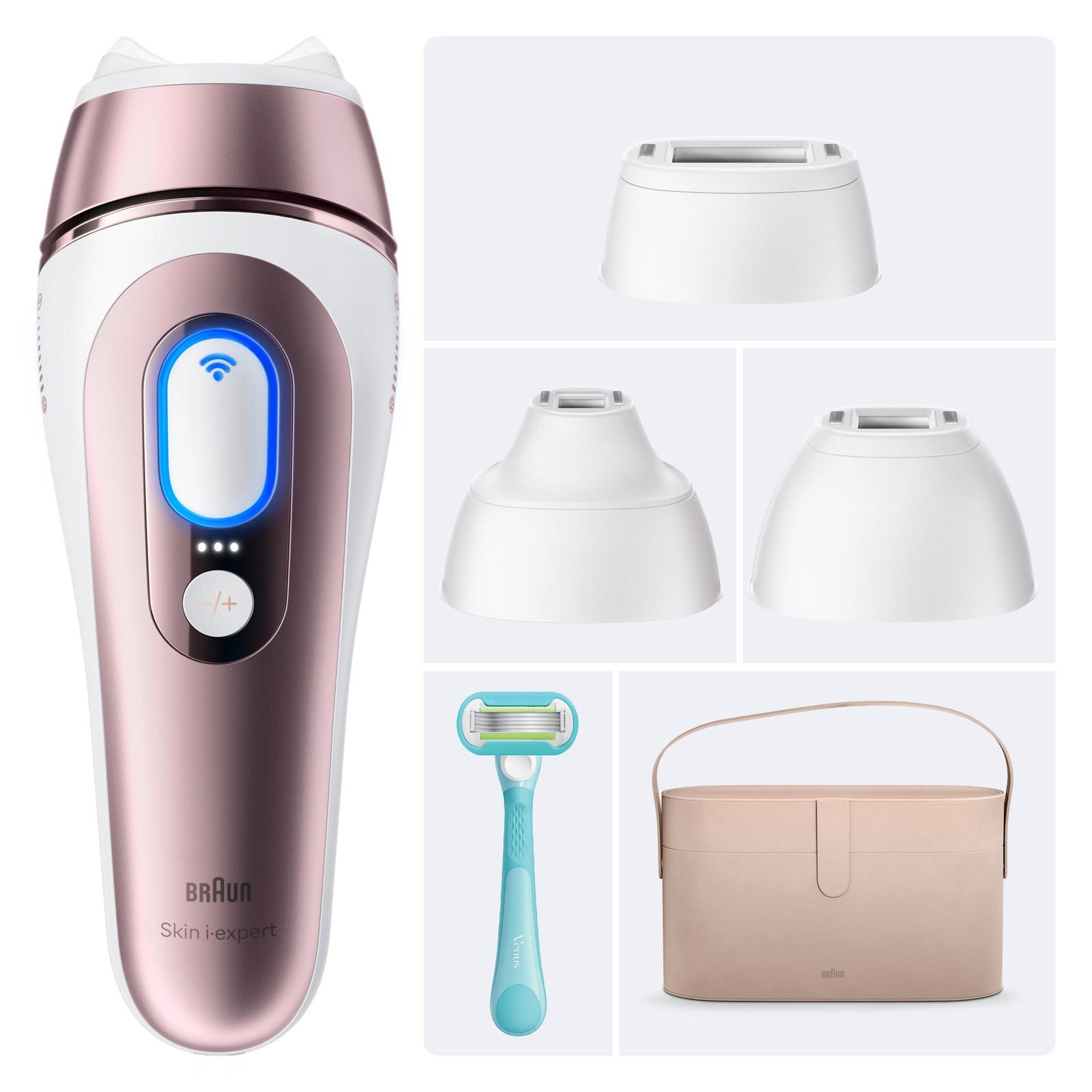 Women's Rose Gold Braun Ipl Skin I·expert Pro 7 Pl7441 At-Home Hair Removal