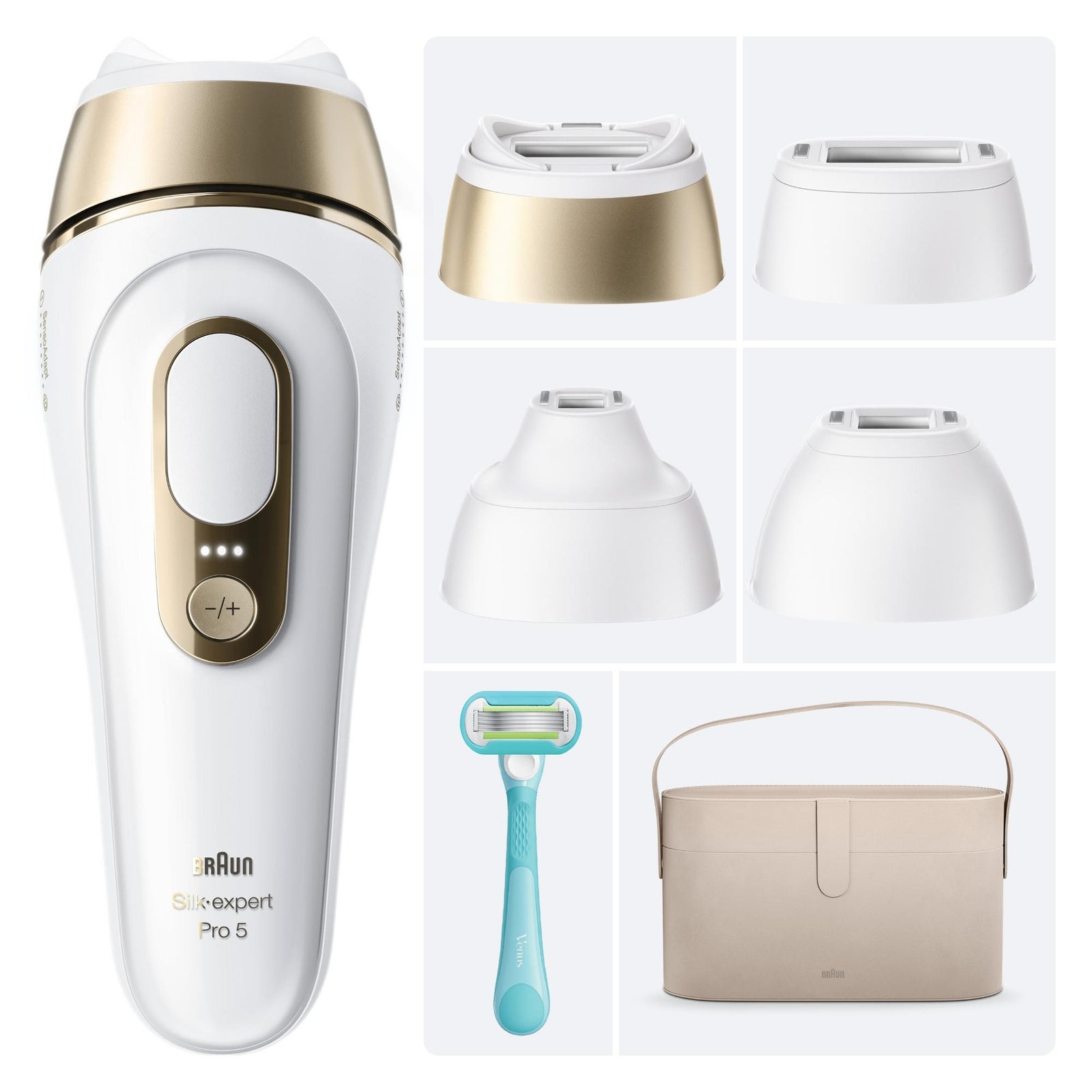Women's Gold Braun Ipl Silk·expert Pro 5 Pl5441 Smart Ipl Hair Removal