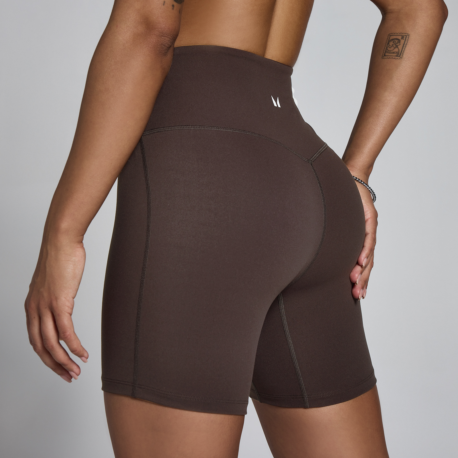 Thumbnail - MP Damen Tempo Hoch Geschnittene Shorts - Kakao - XXL